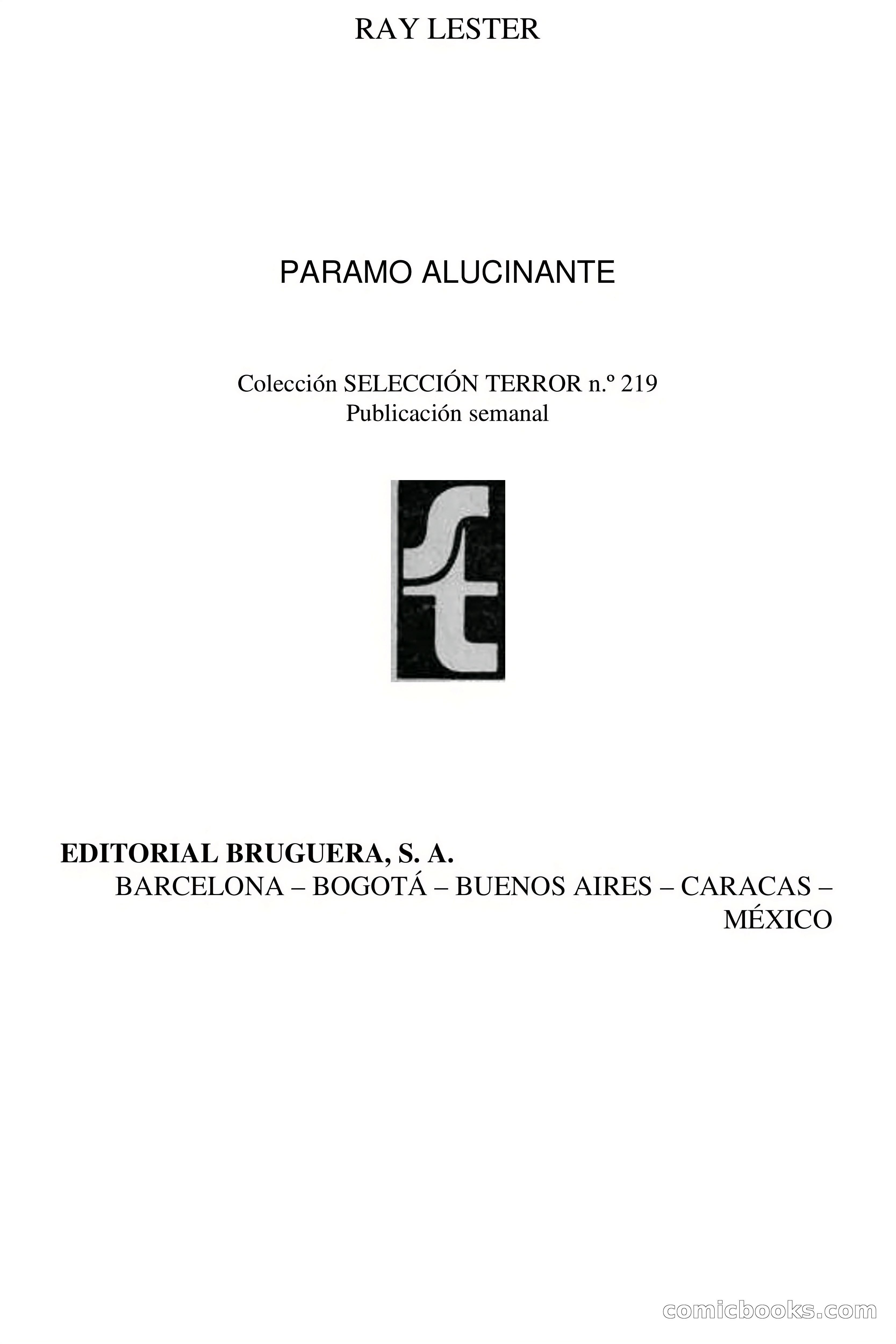 Selección Terror: Páramo Alucinante — page 4 of 65
