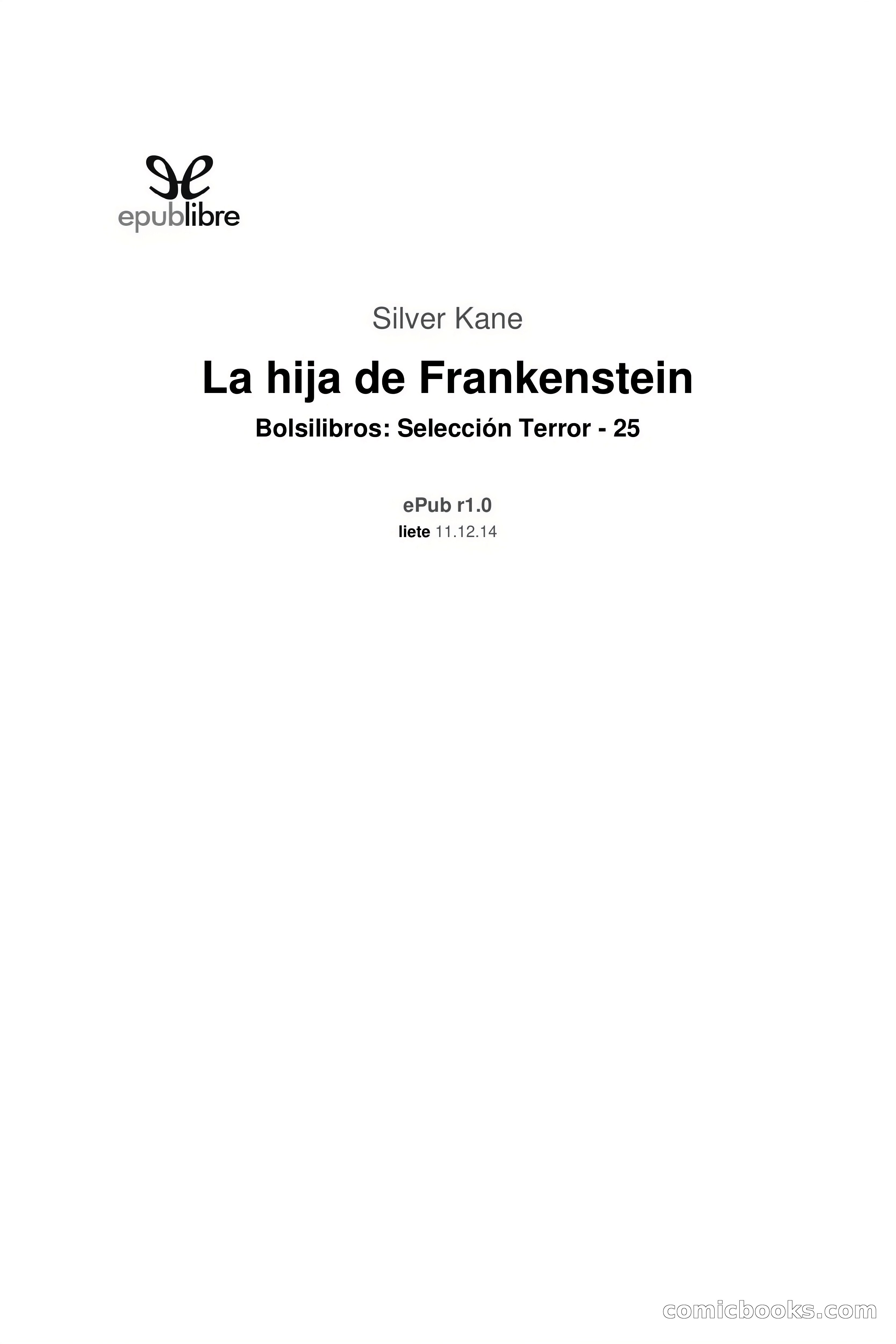 Selección Terror: La hija de Frankenstein — page 3 of 110