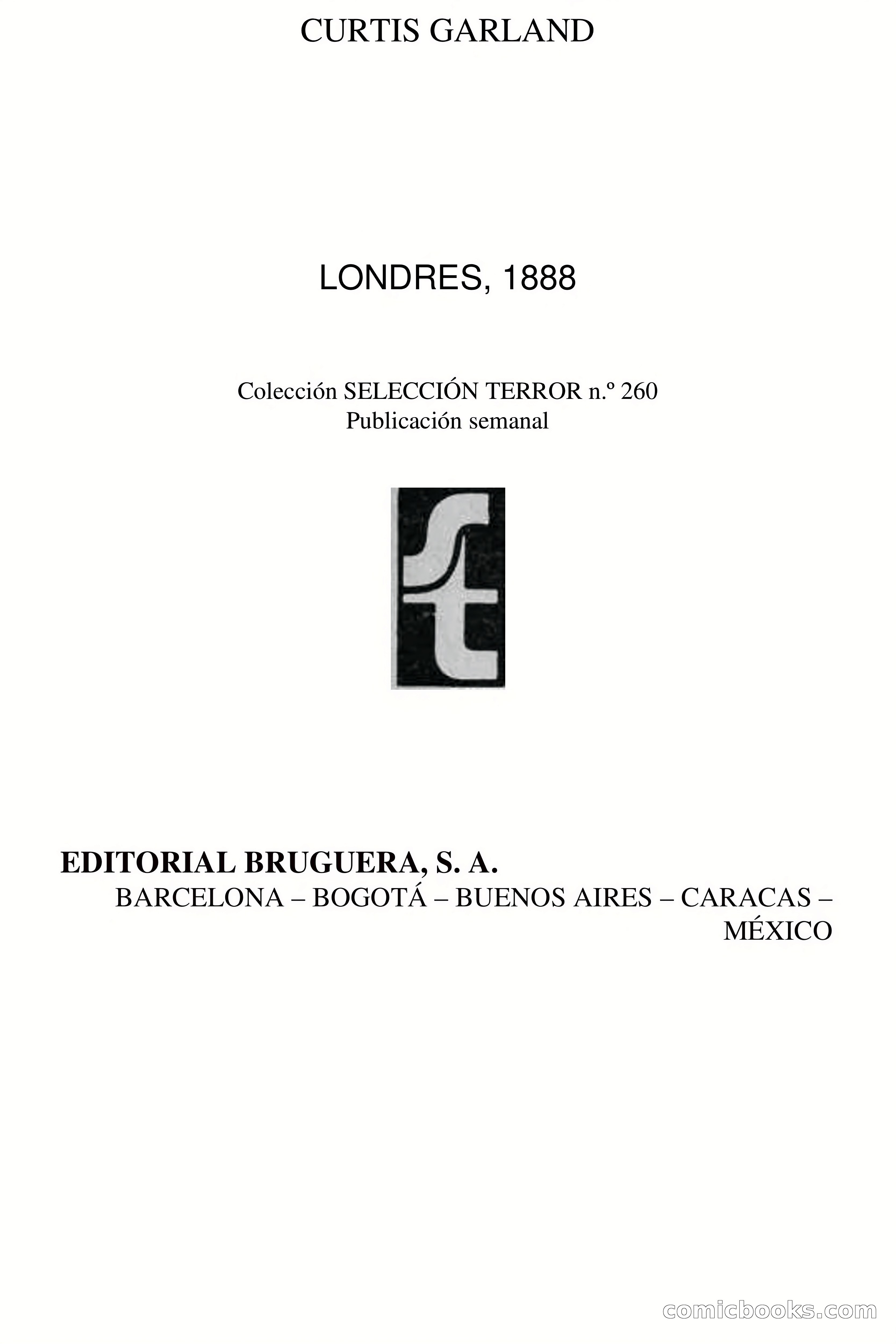 Selección Terror: Curtis Garland - Londres, 1888 — page 4 of 71