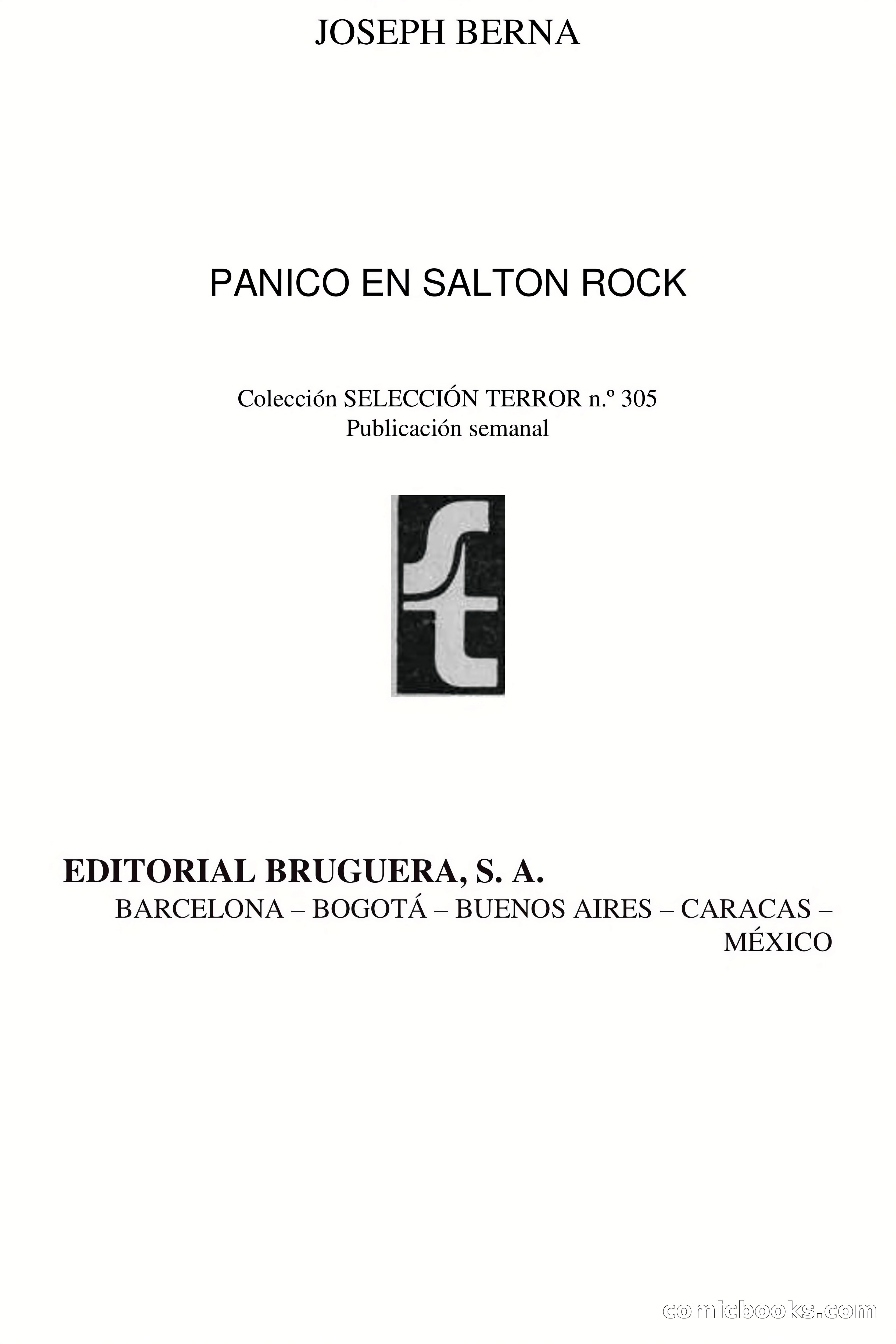 Selección Terror: Pánico en Salton Rock — page 4 of 67