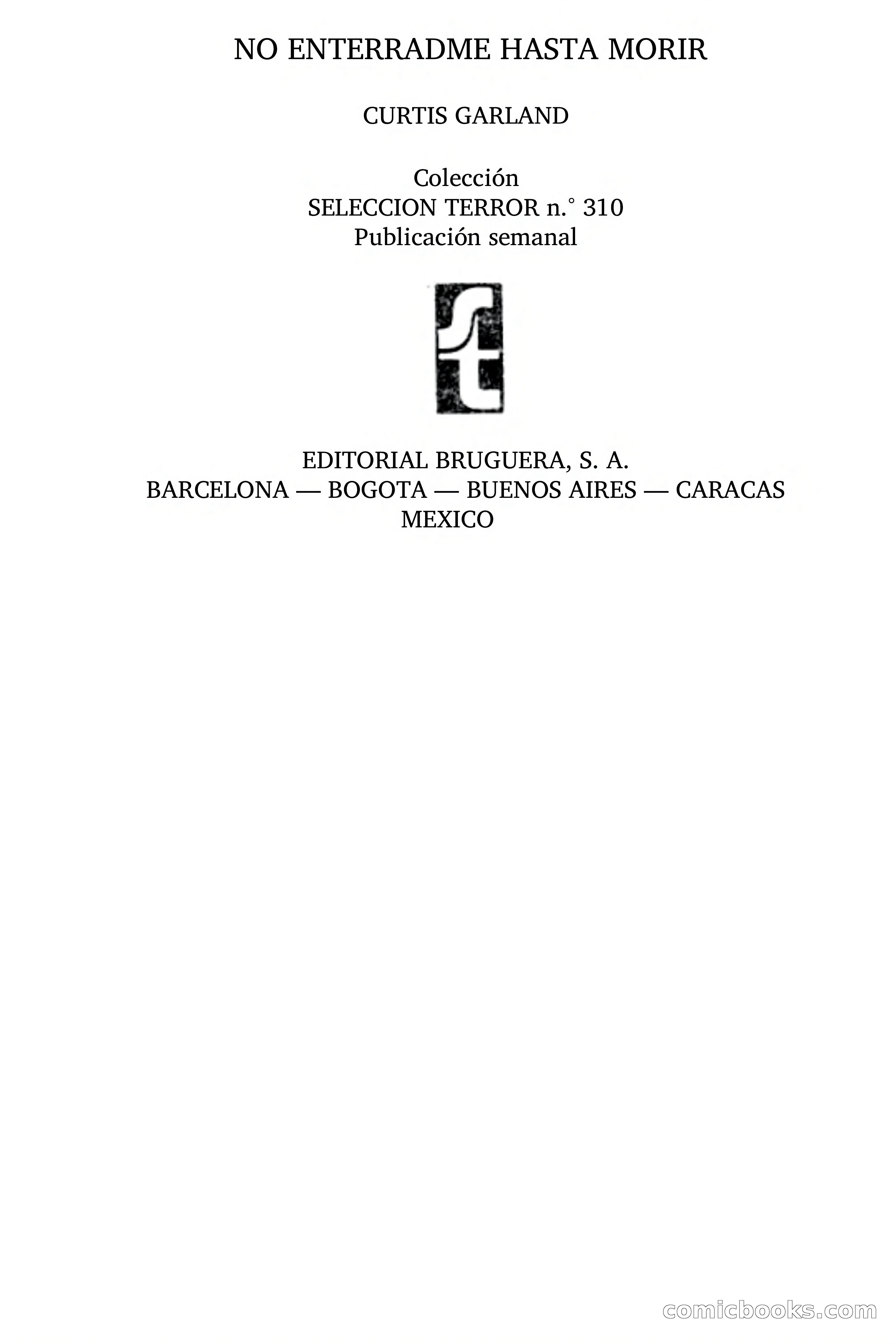 Selección Terror: No Enterradme Hasta Morir — page 4 of 77