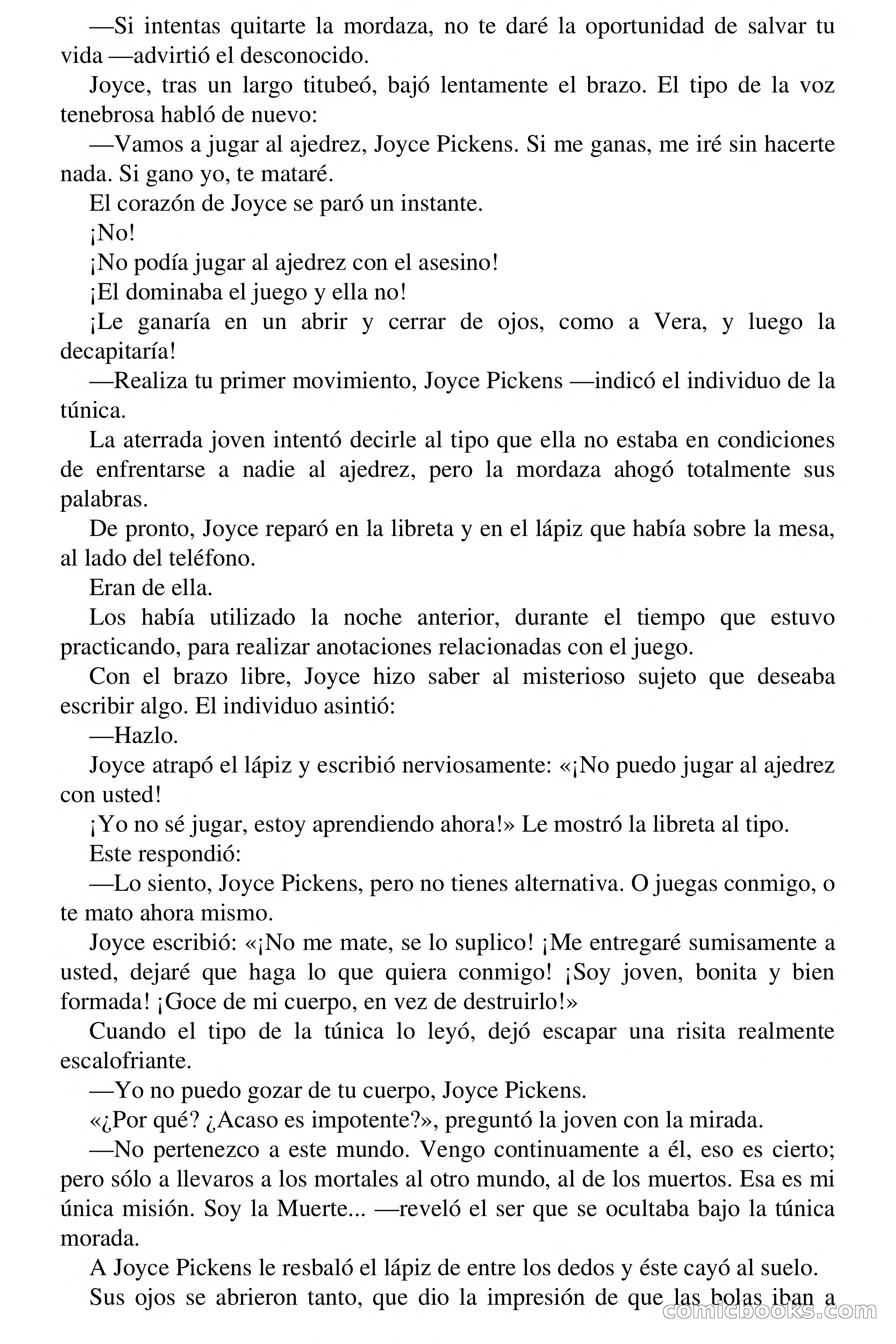 Selección Terror: La muerte juega al ajedrez — page 36 of 64