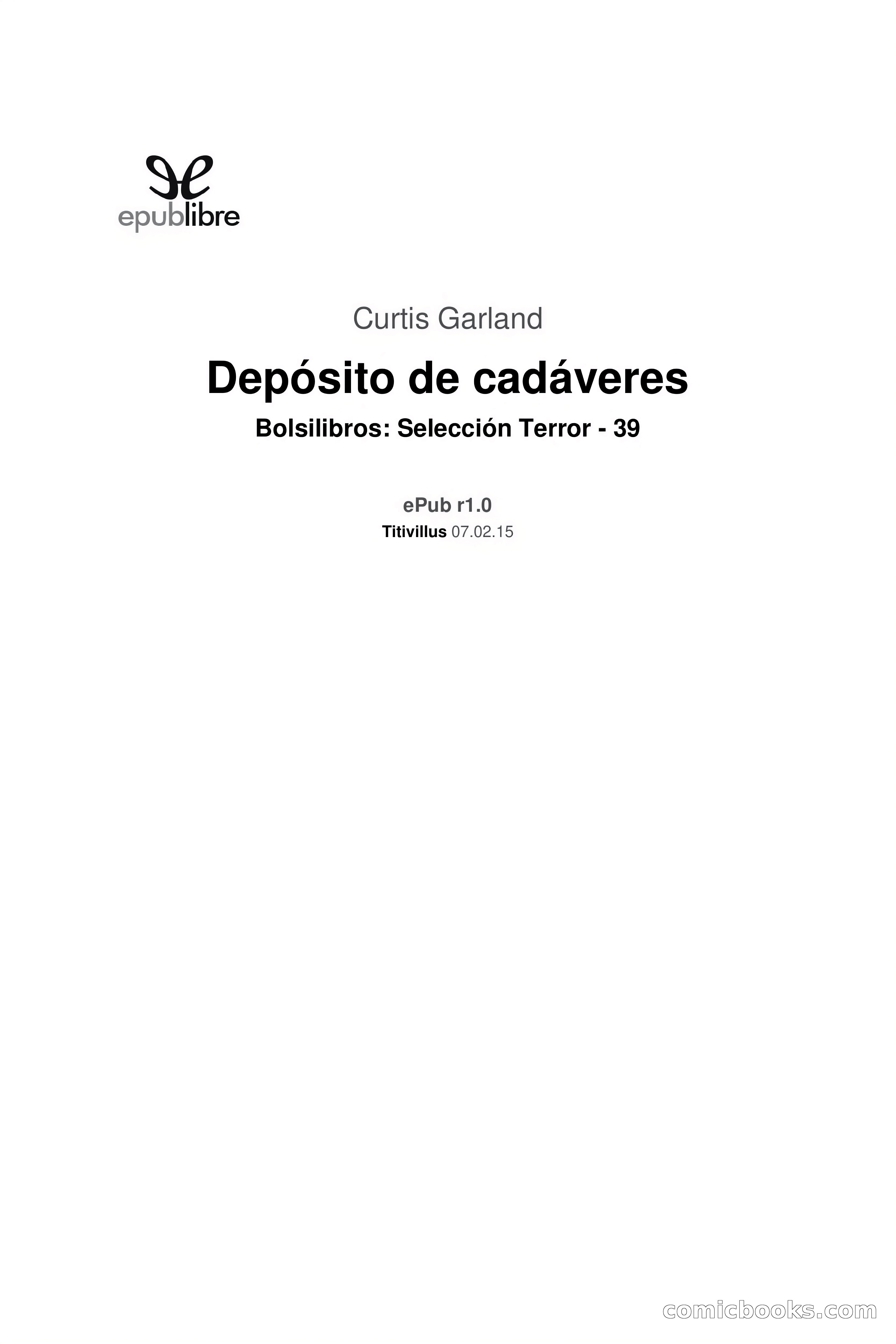 Selección Terror: Depósito de Cadáveres — page 3 of 100