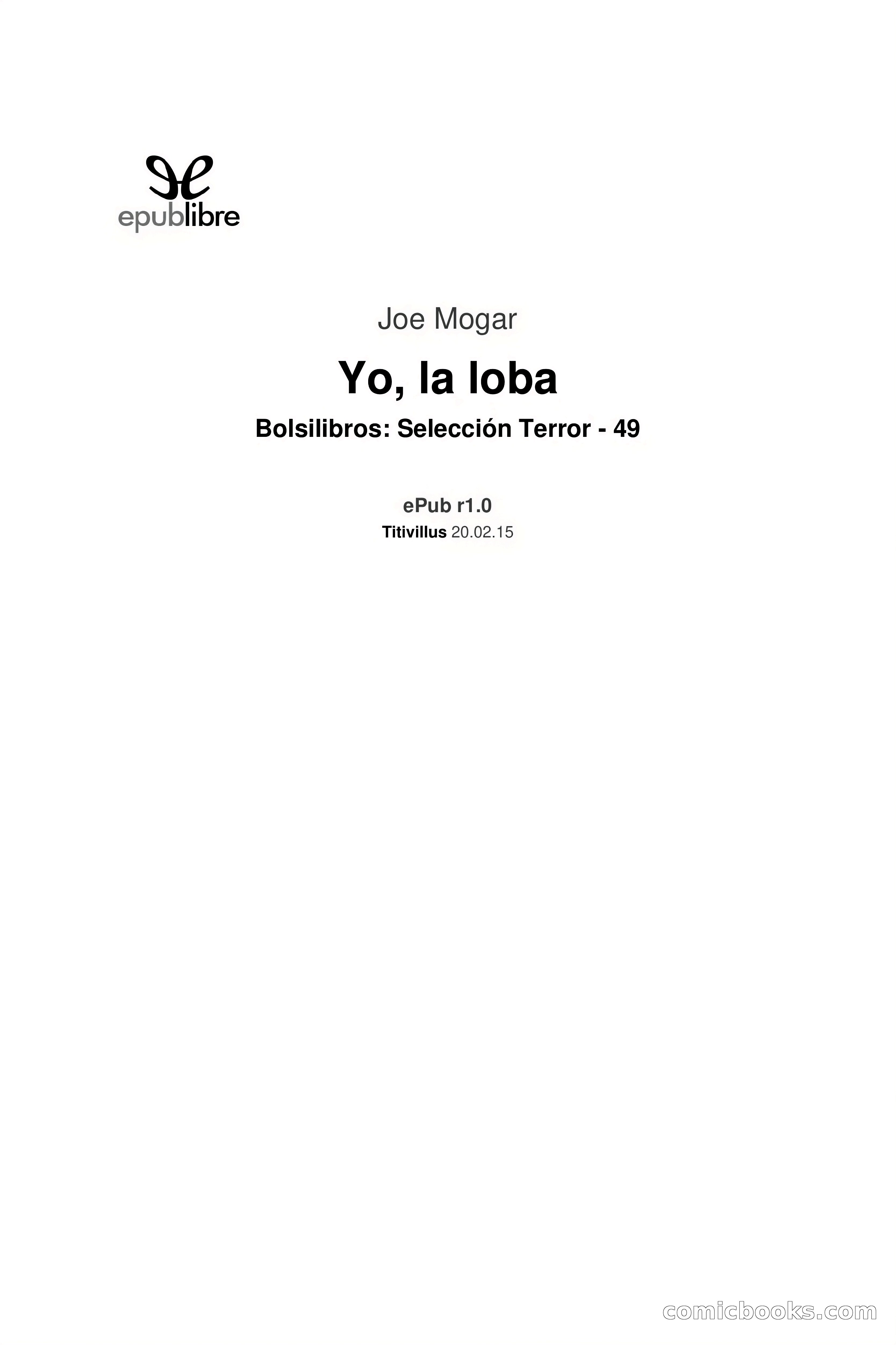 Selección Terror: Yo, la loba — page 3 of 95