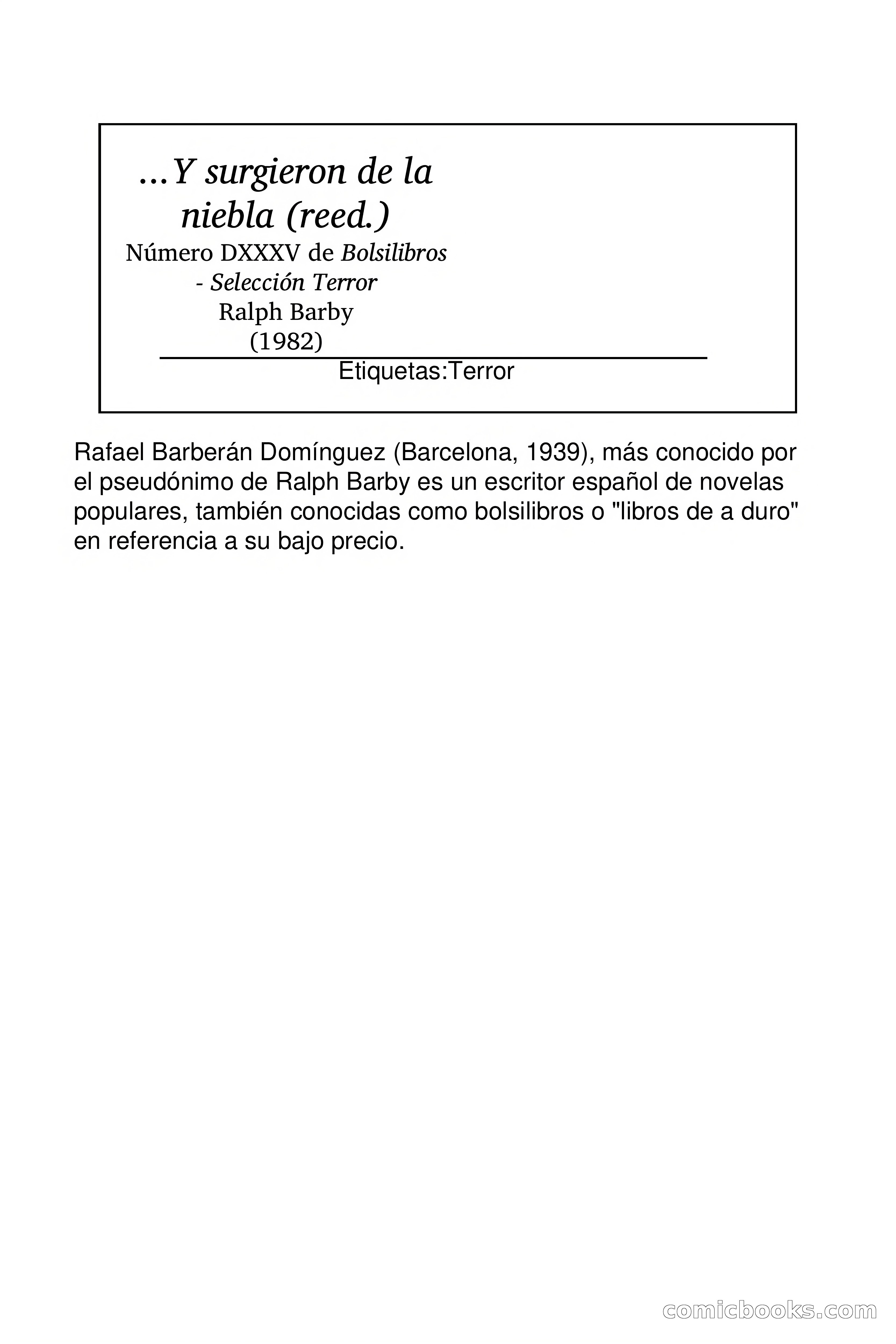 Selección Terror: Y surgieron de la niebla — page 2 of 75