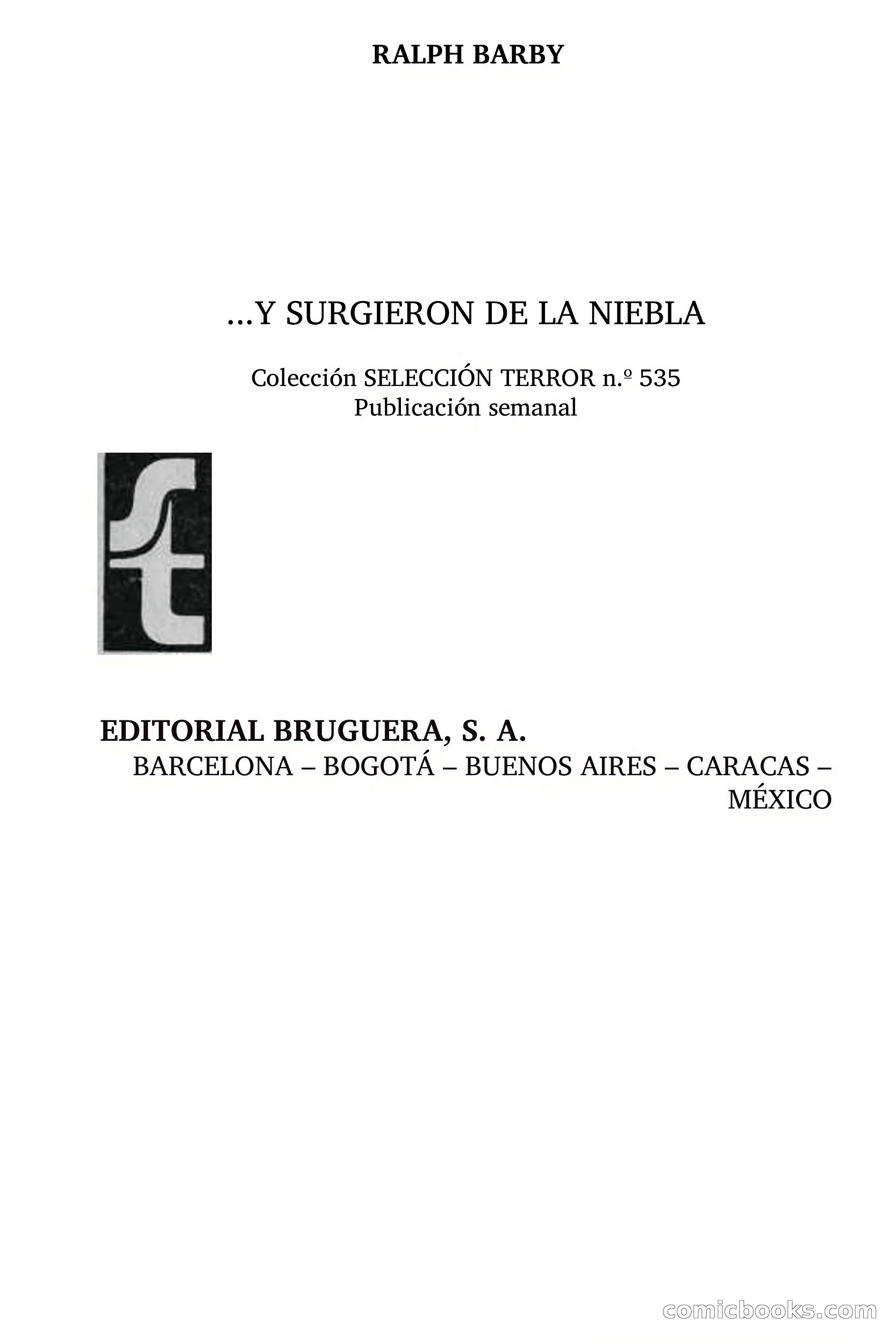 Selección Terror: Y surgieron de la niebla — page 6 of 75