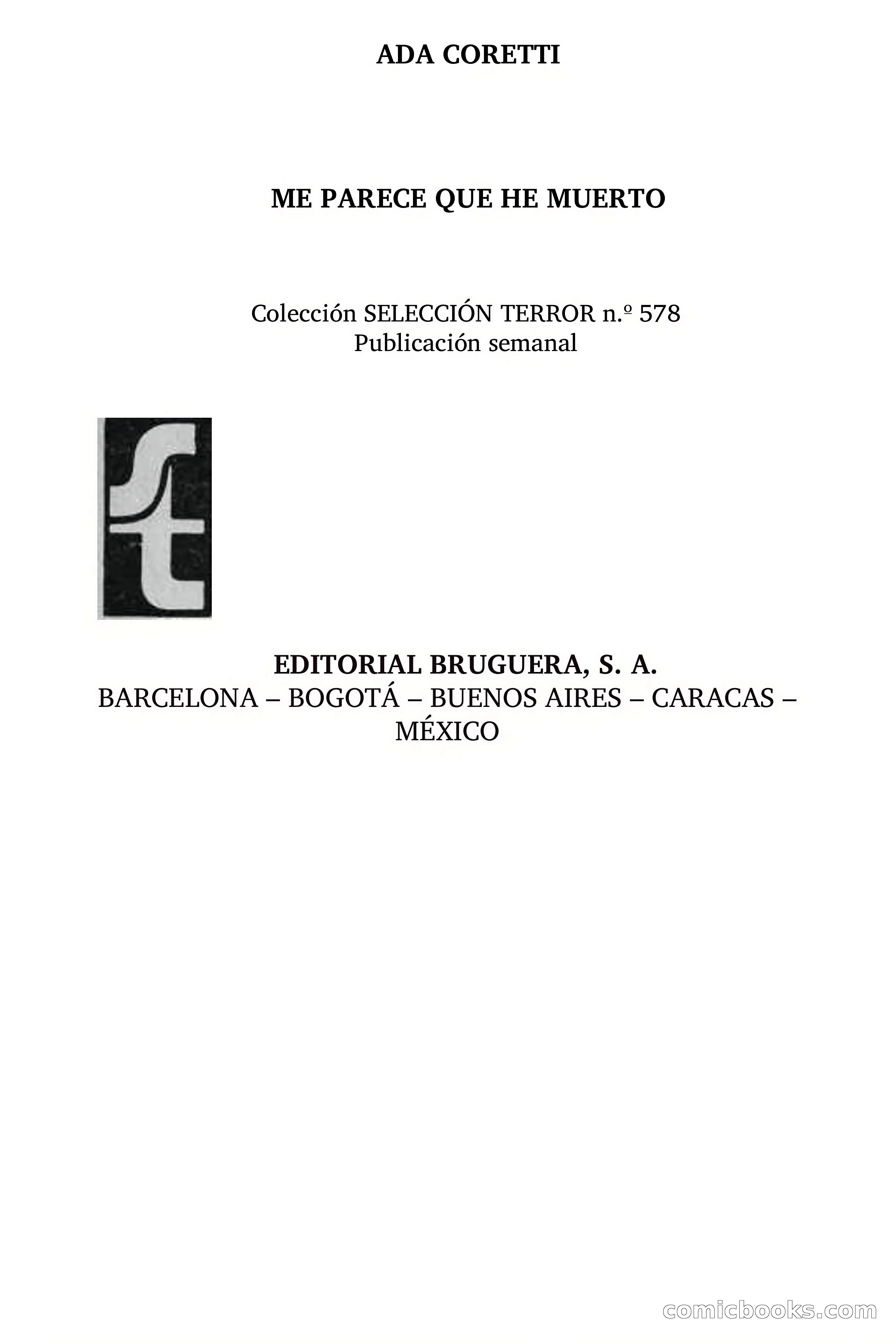 Selección Terror: Ada Coretti — page 5 of 74
