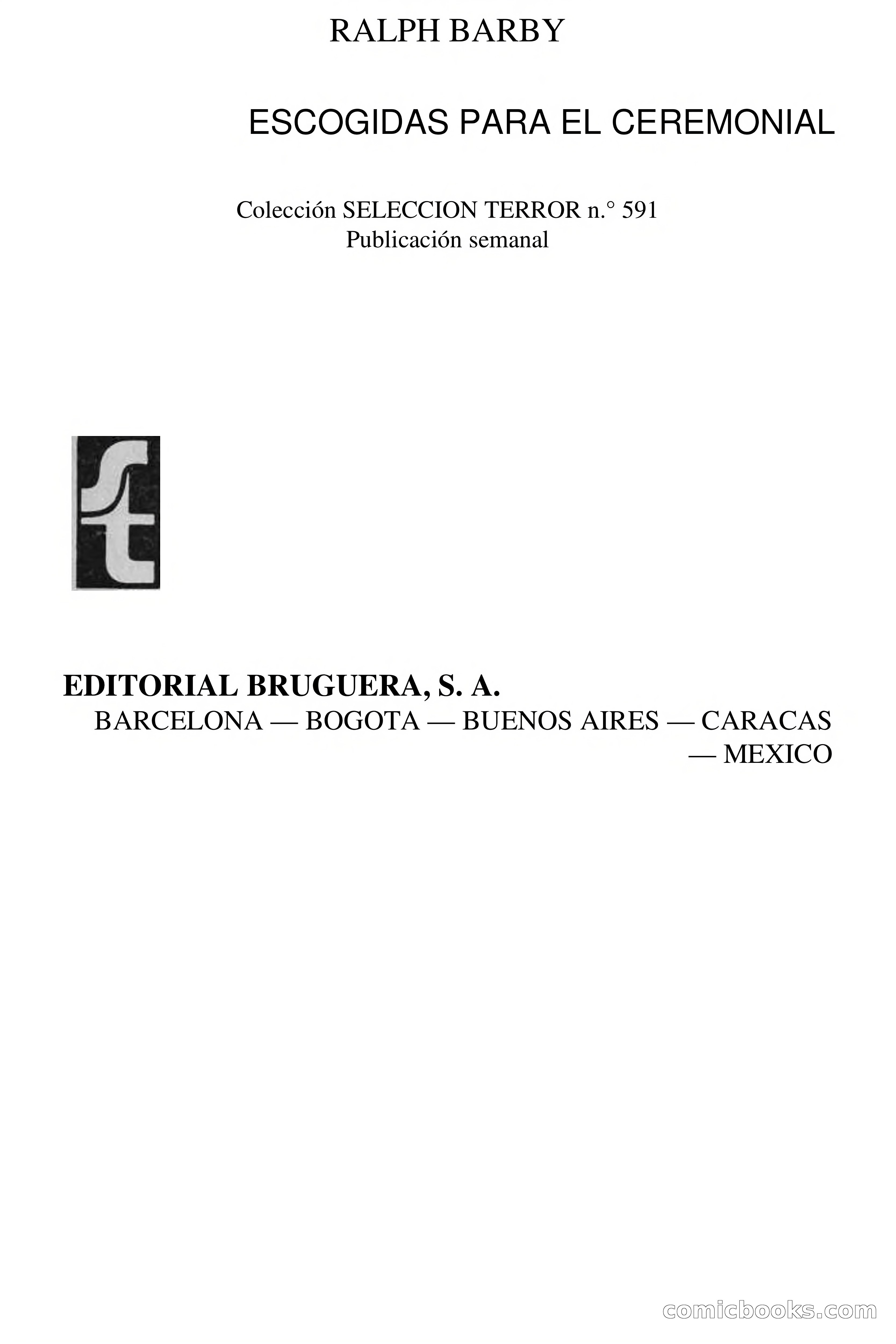 Selección Terror: Ralph Barby — page 3 of 102