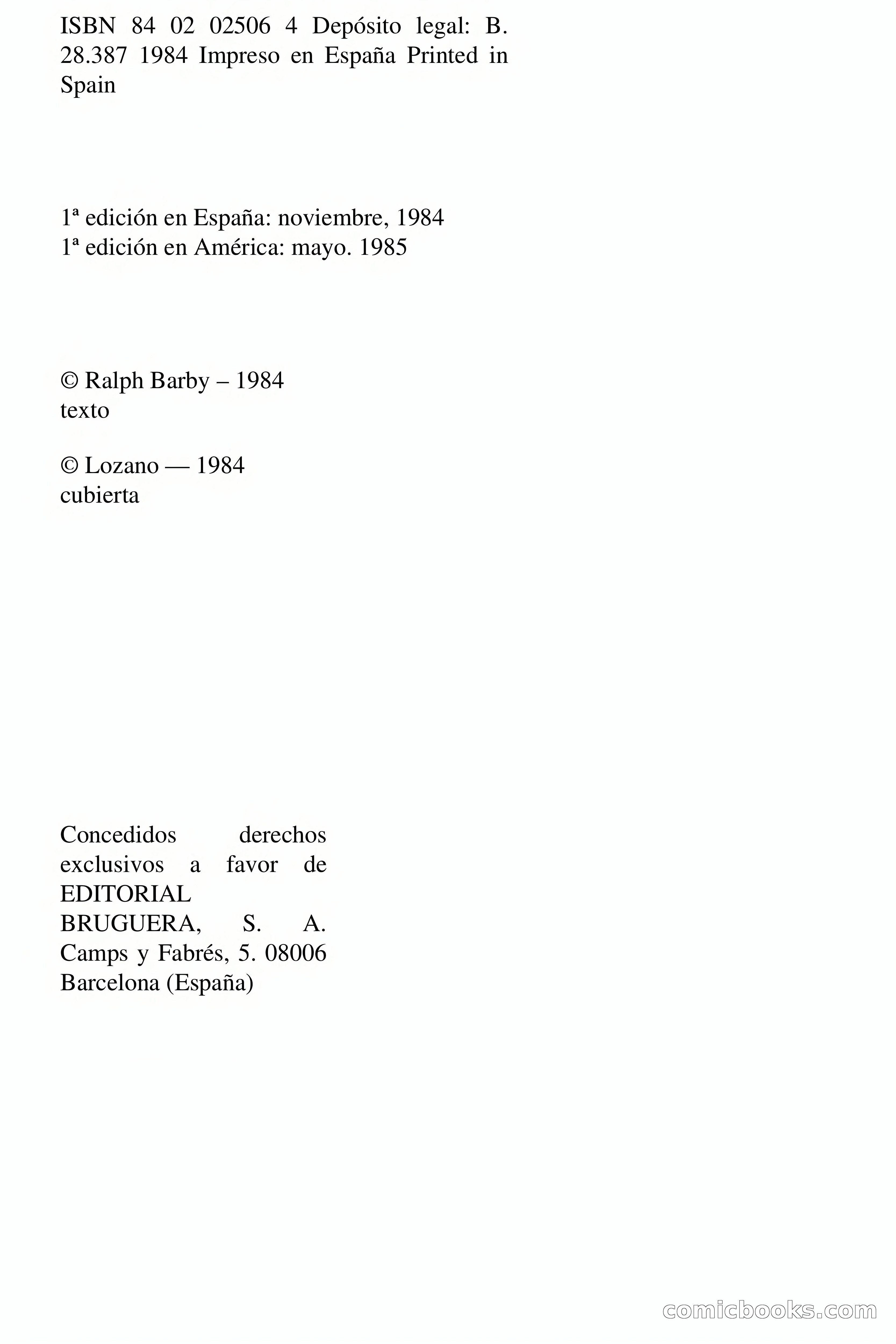 Selección Terror: Ralph Barby — page 5 of 102