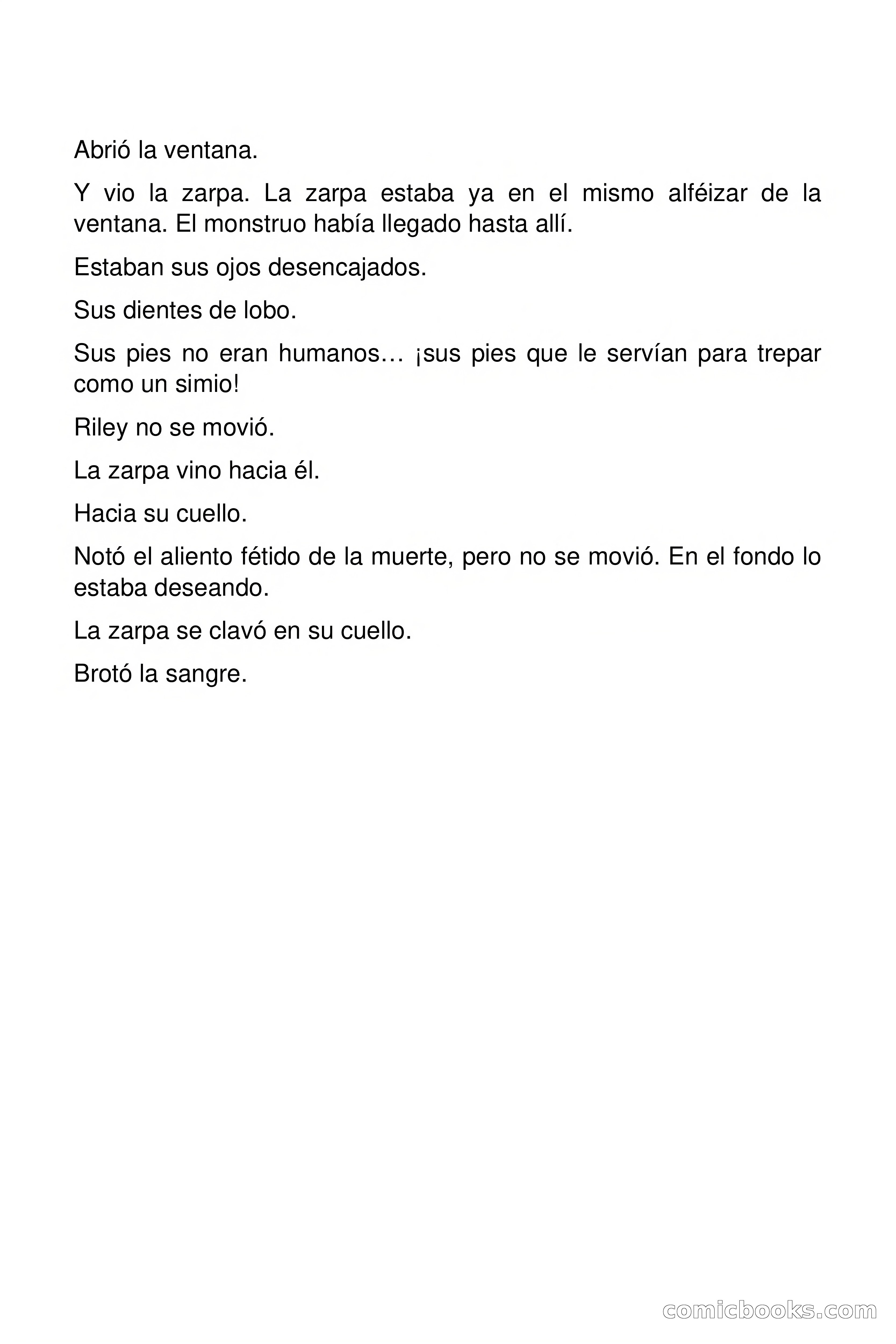 Selección Terror: Una zarpa en la ventana — page 2 of 82