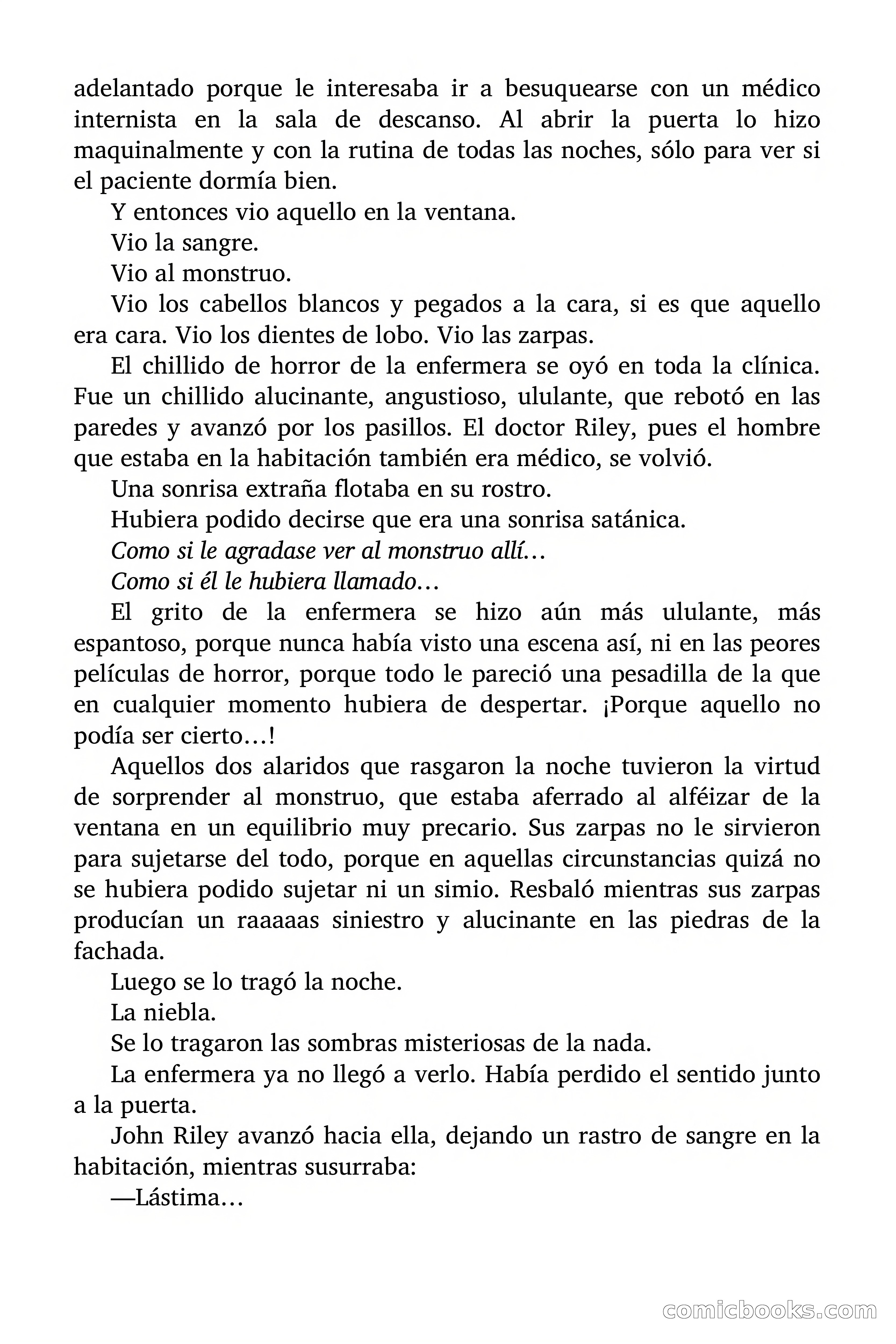 Selección Terror: Una zarpa en la ventana — page 8 of 82