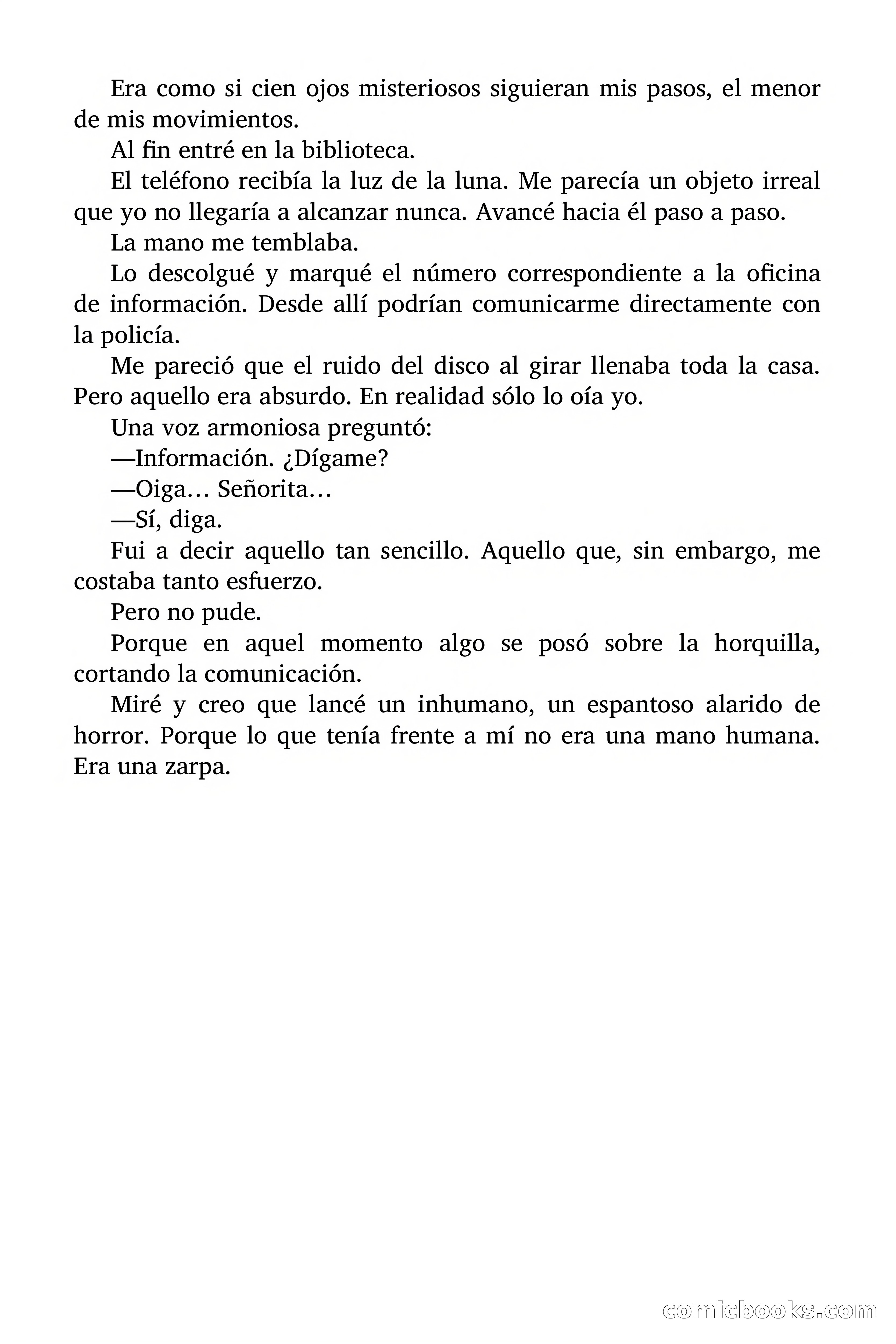 Selección Terror: Una zarpa en la ventana — page 44 of 82