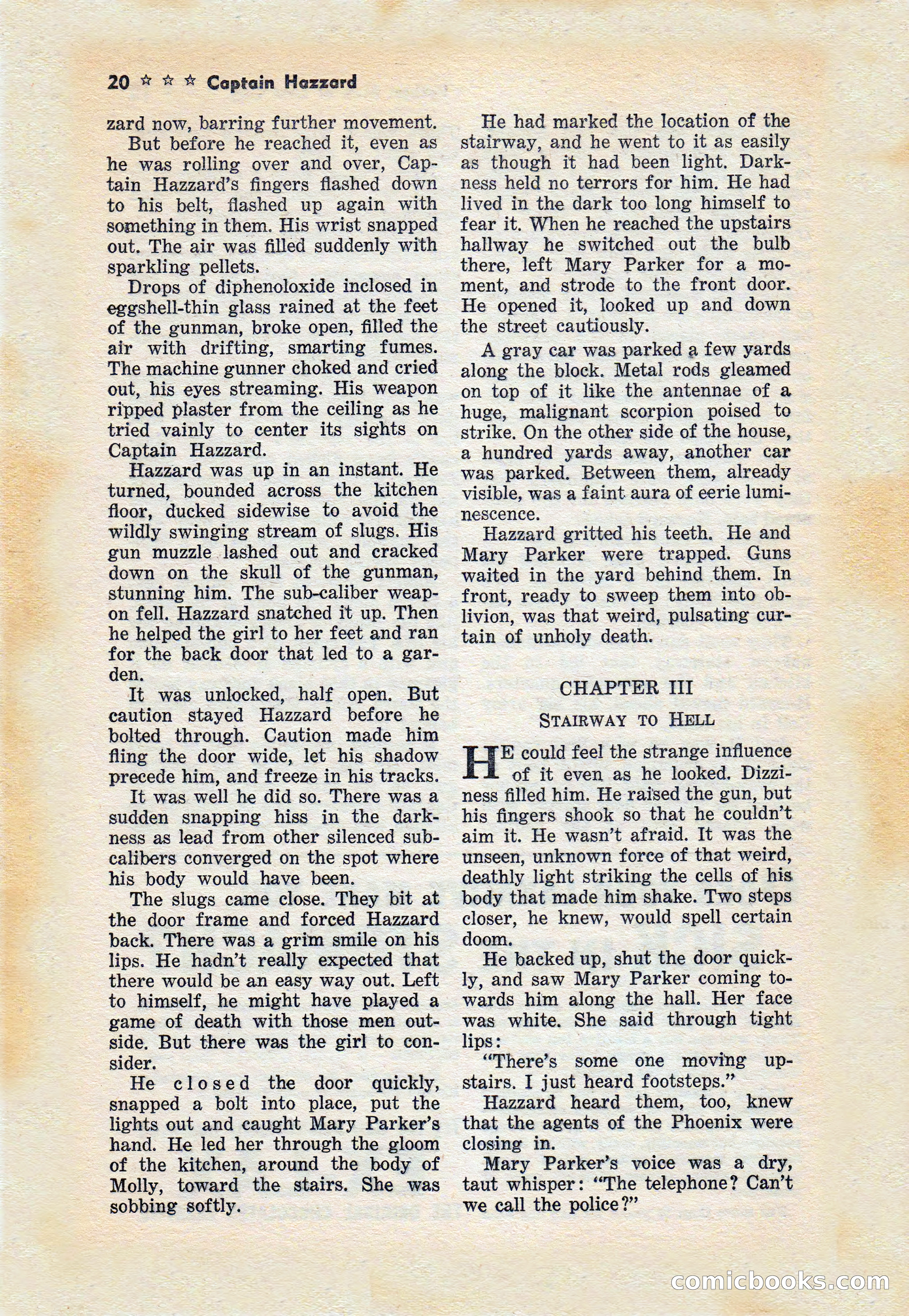 Captain Hazzard Magazine, May 1938 — page 23 of 101