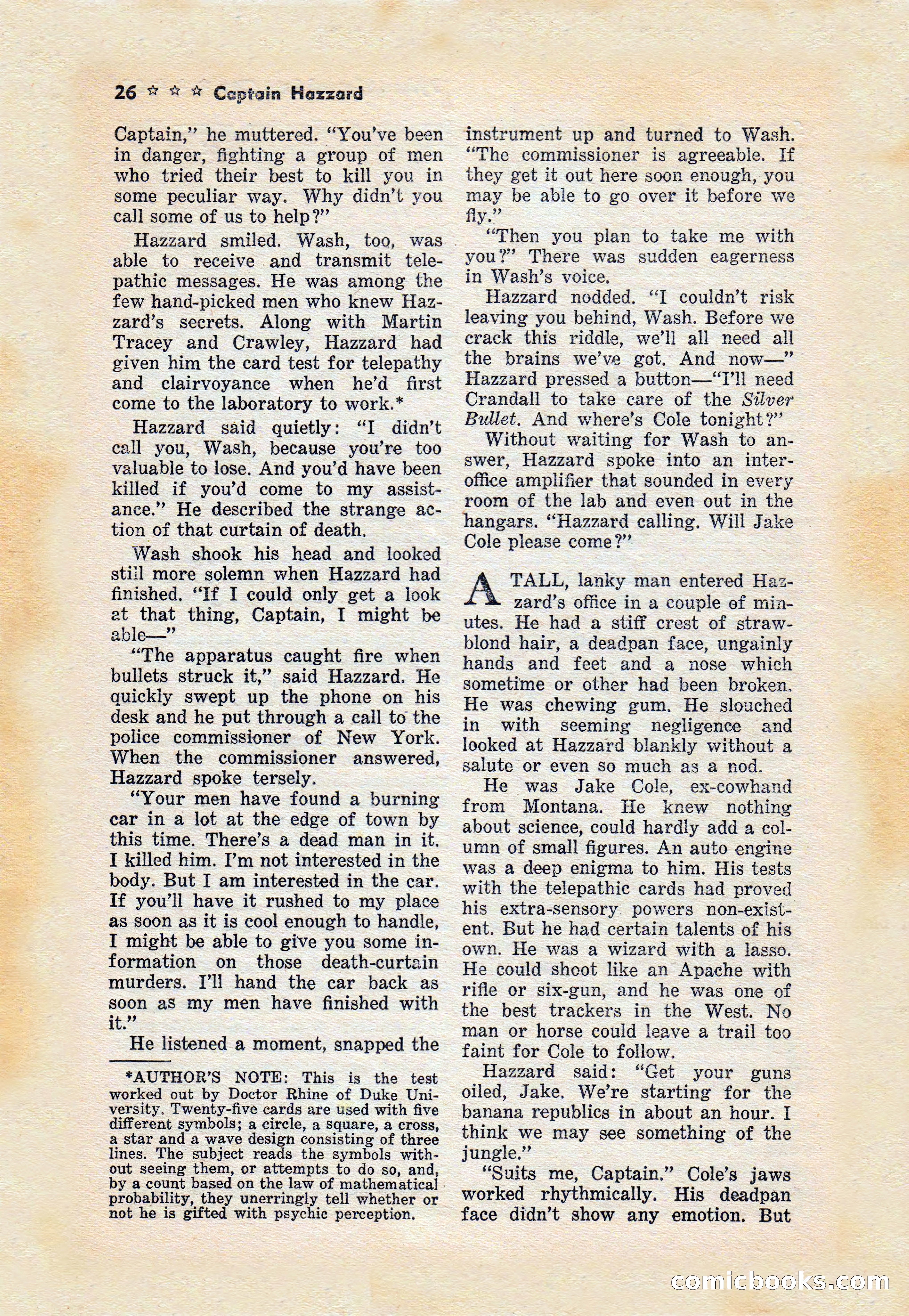 Captain Hazzard Magazine, May 1938 — page 29 of 101