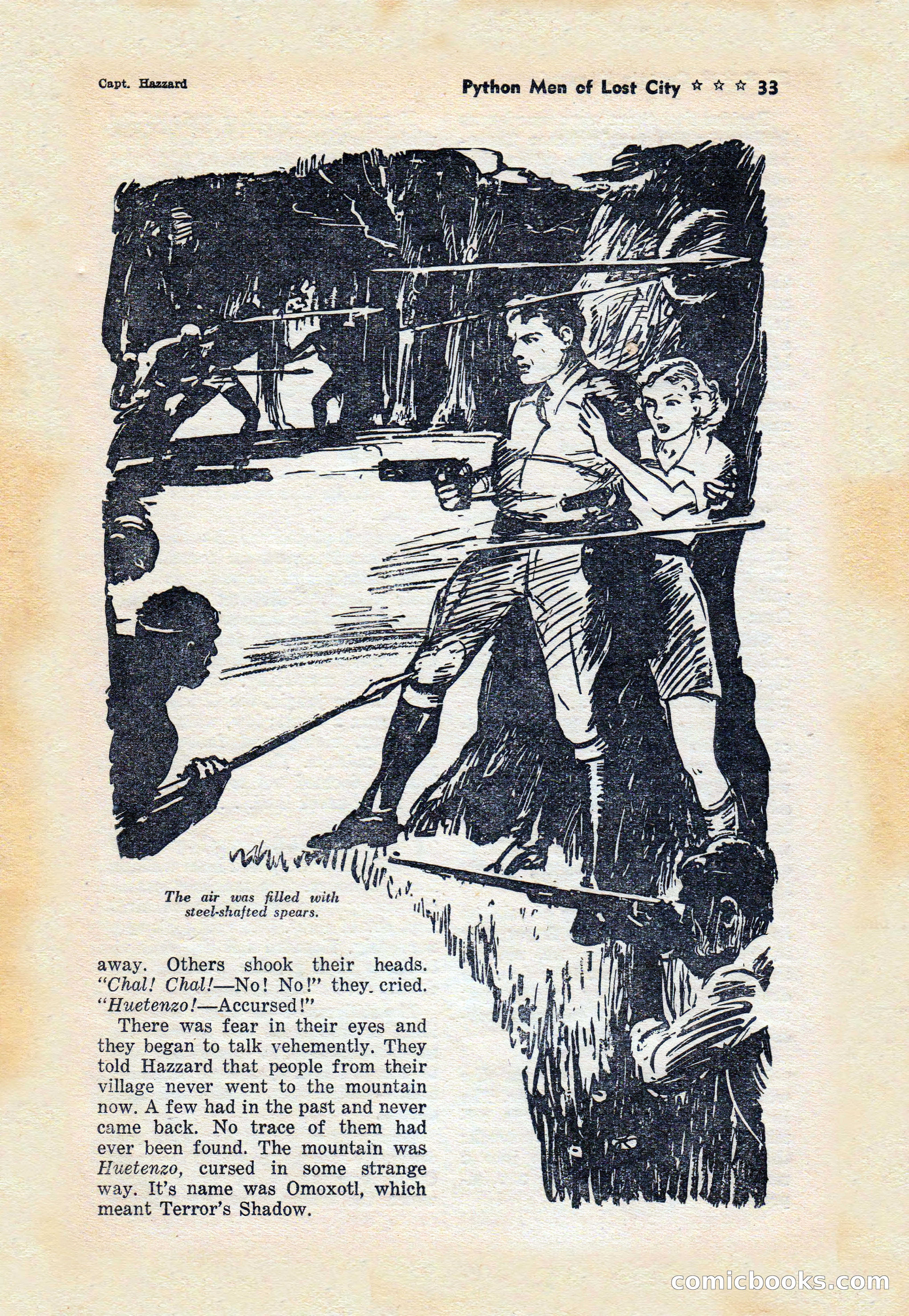 Captain Hazzard Magazine, May 1938 — page 36 of 101