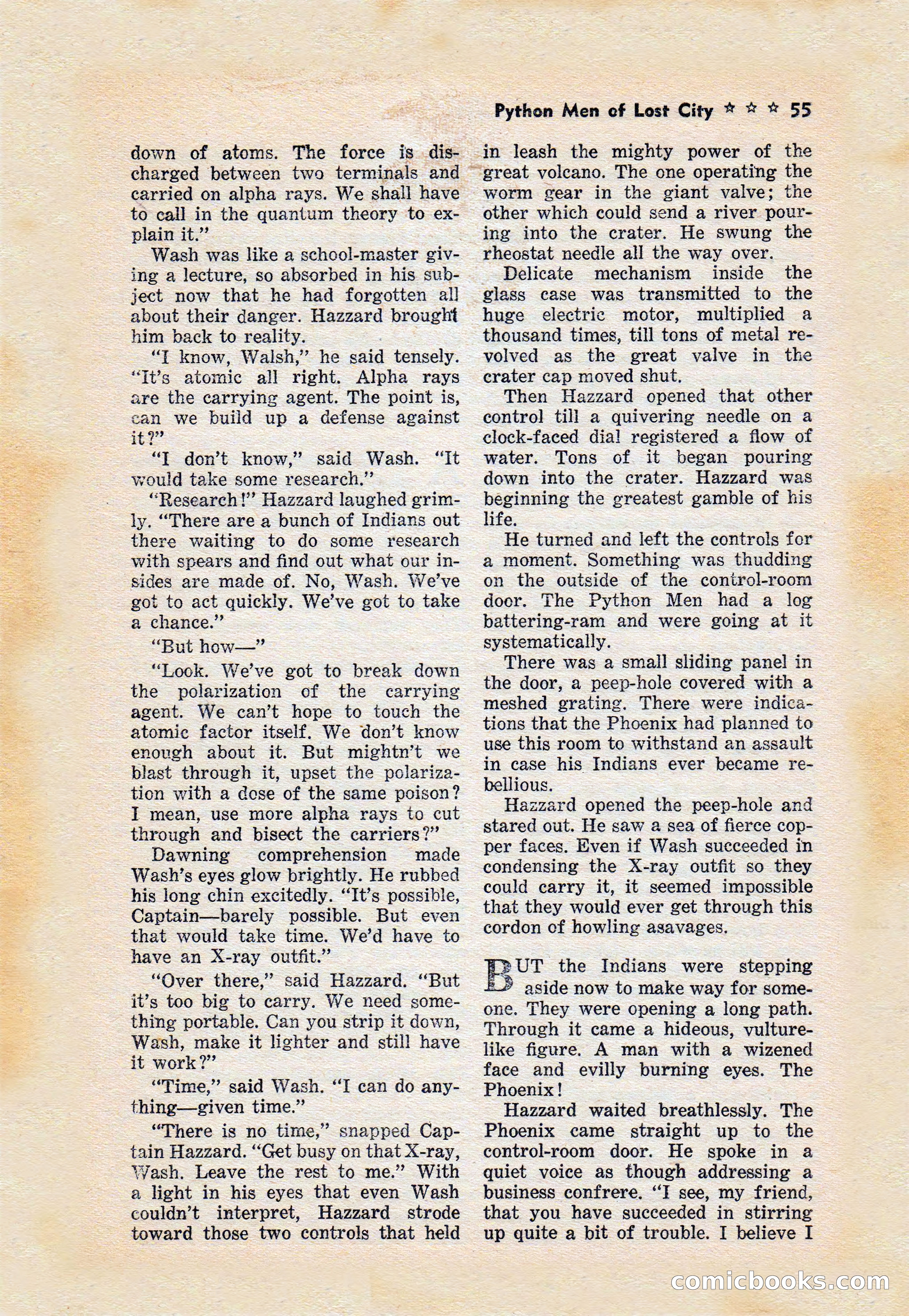 Captain Hazzard Magazine, May 1938 — page 58 of 101