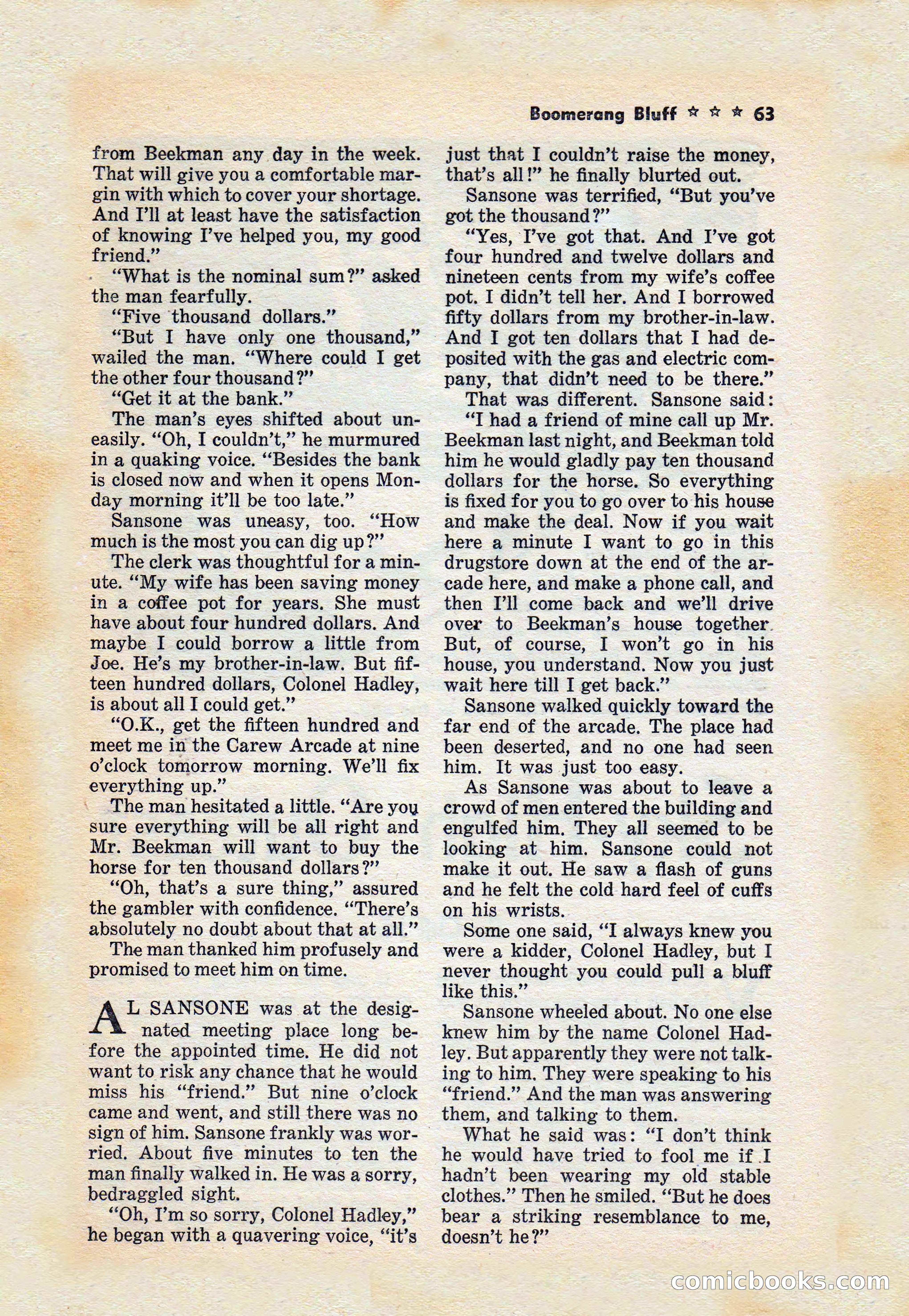 Captain Hazzard Magazine, May 1938 — page 66 of 101