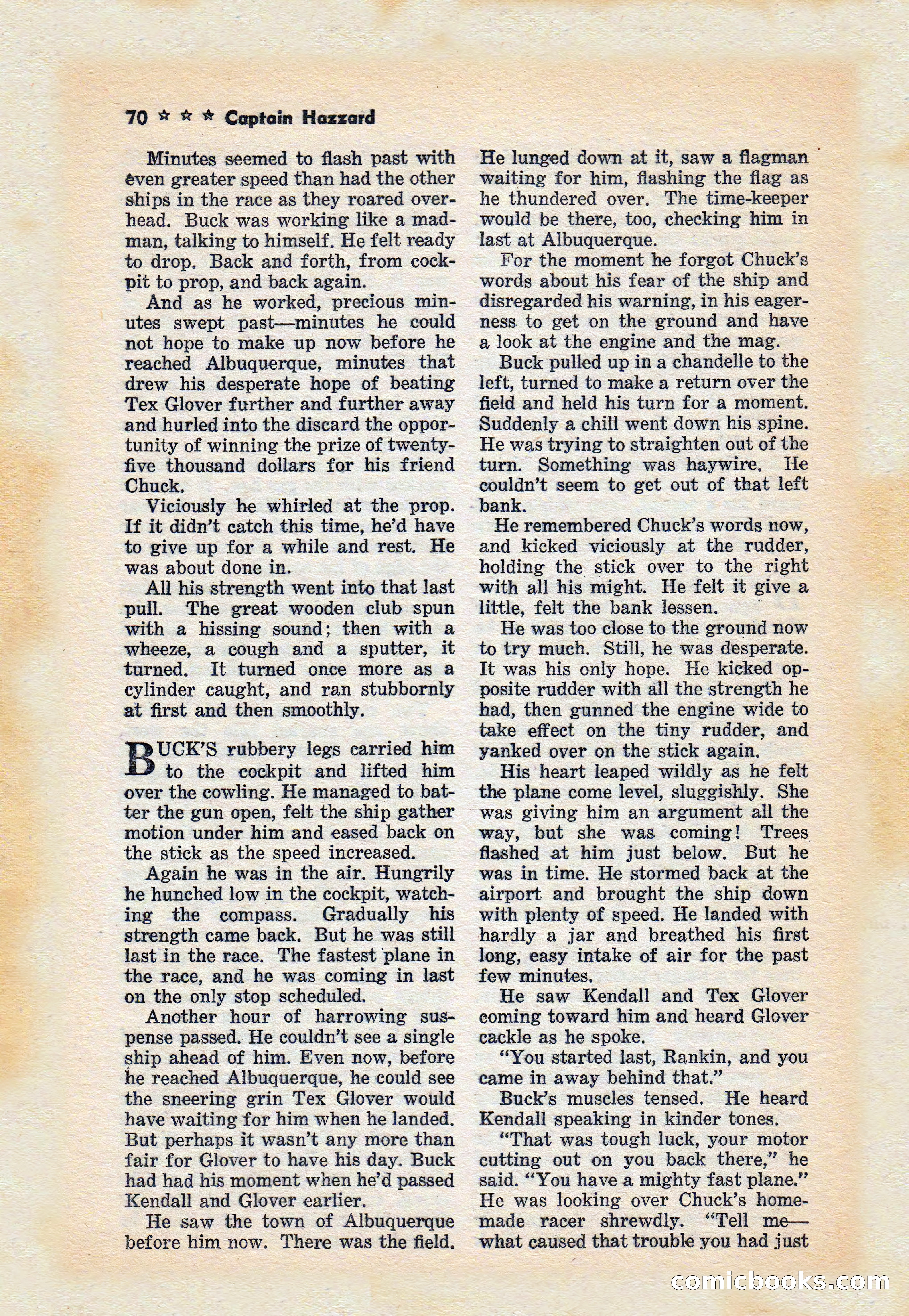 Captain Hazzard Magazine, May 1938 — page 73 of 101