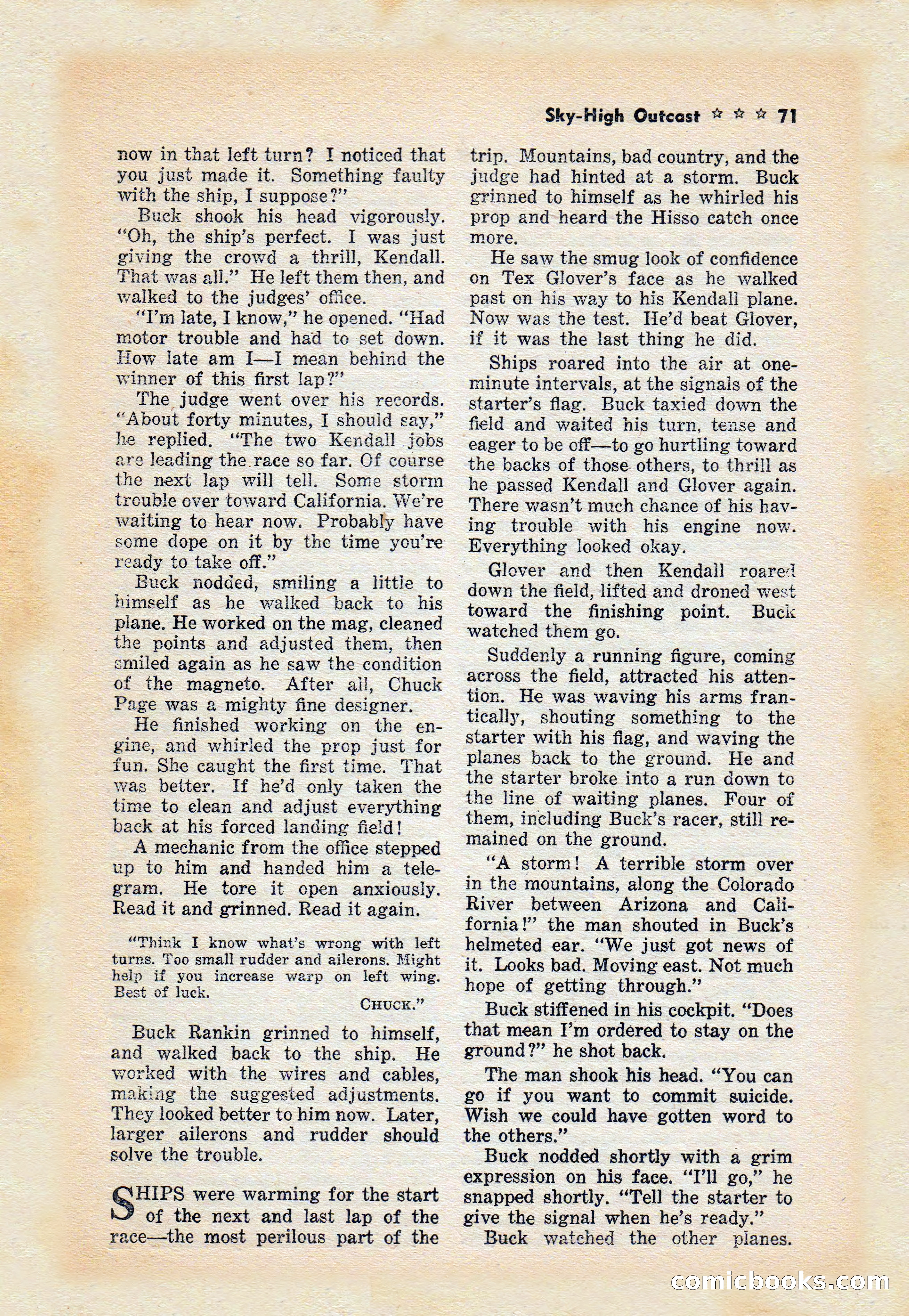 Captain Hazzard Magazine, May 1938 — page 74 of 101