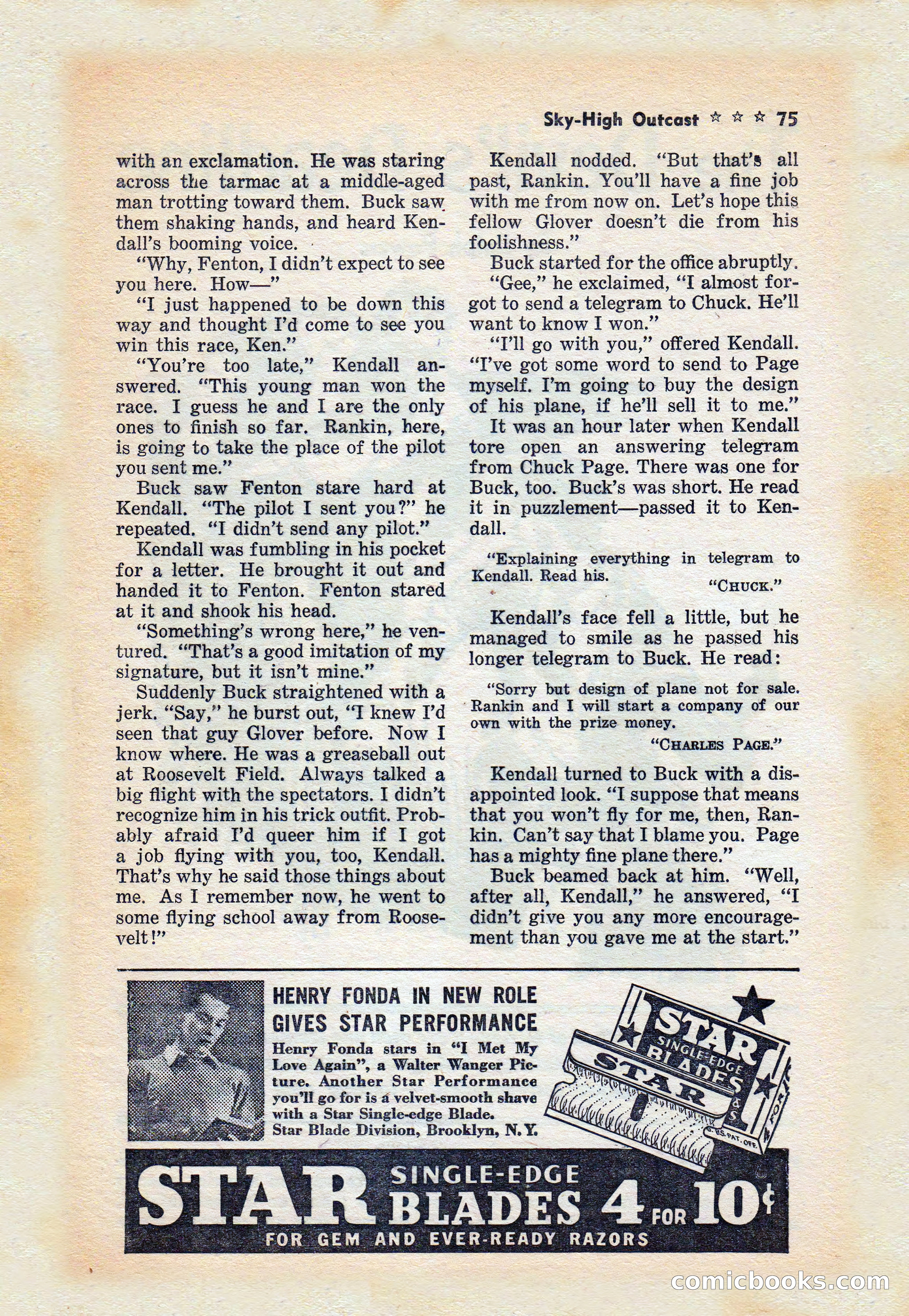 Captain Hazzard Magazine, May 1938 — page 78 of 101