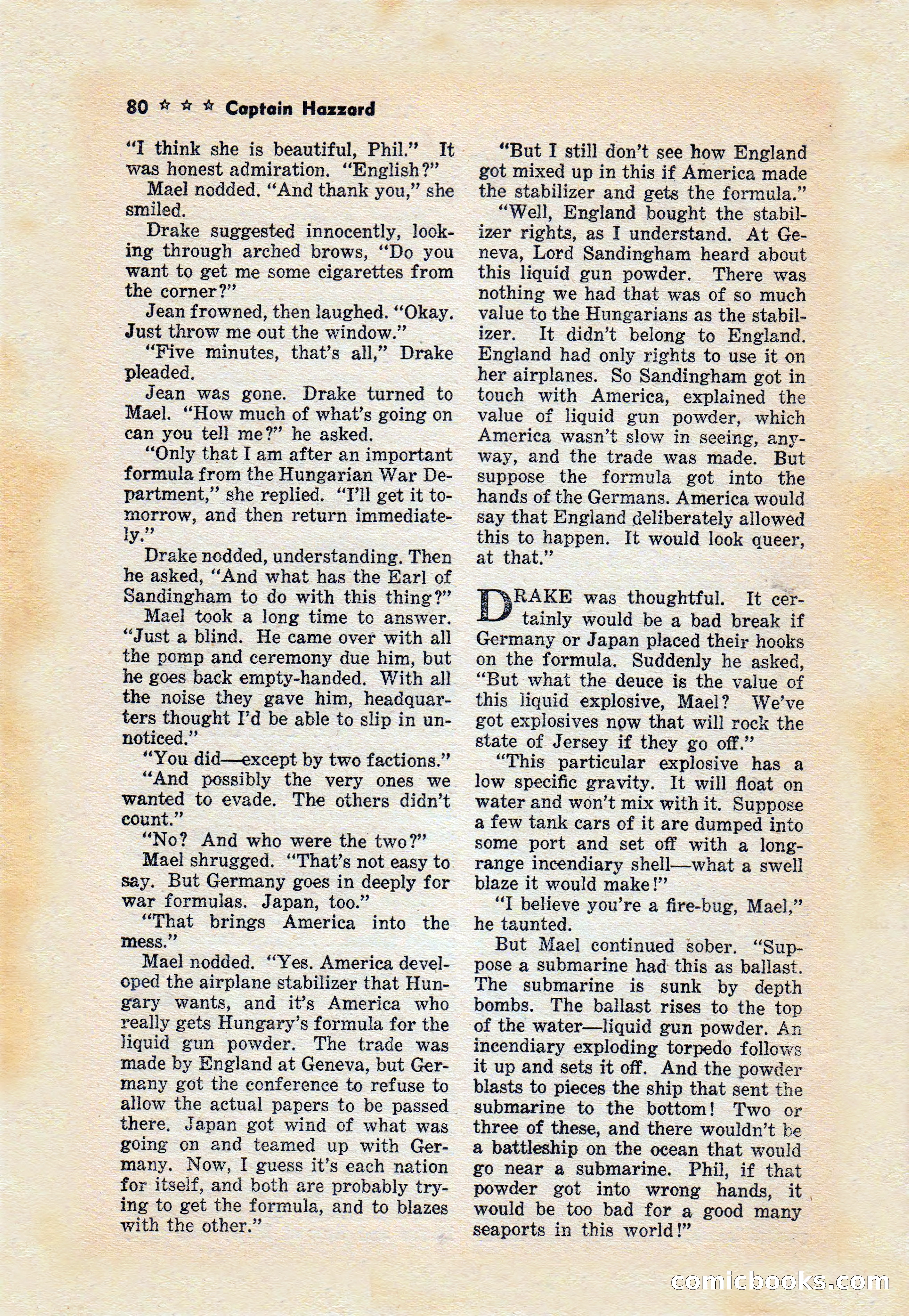 Captain Hazzard Magazine, May 1938 — page 83 of 101