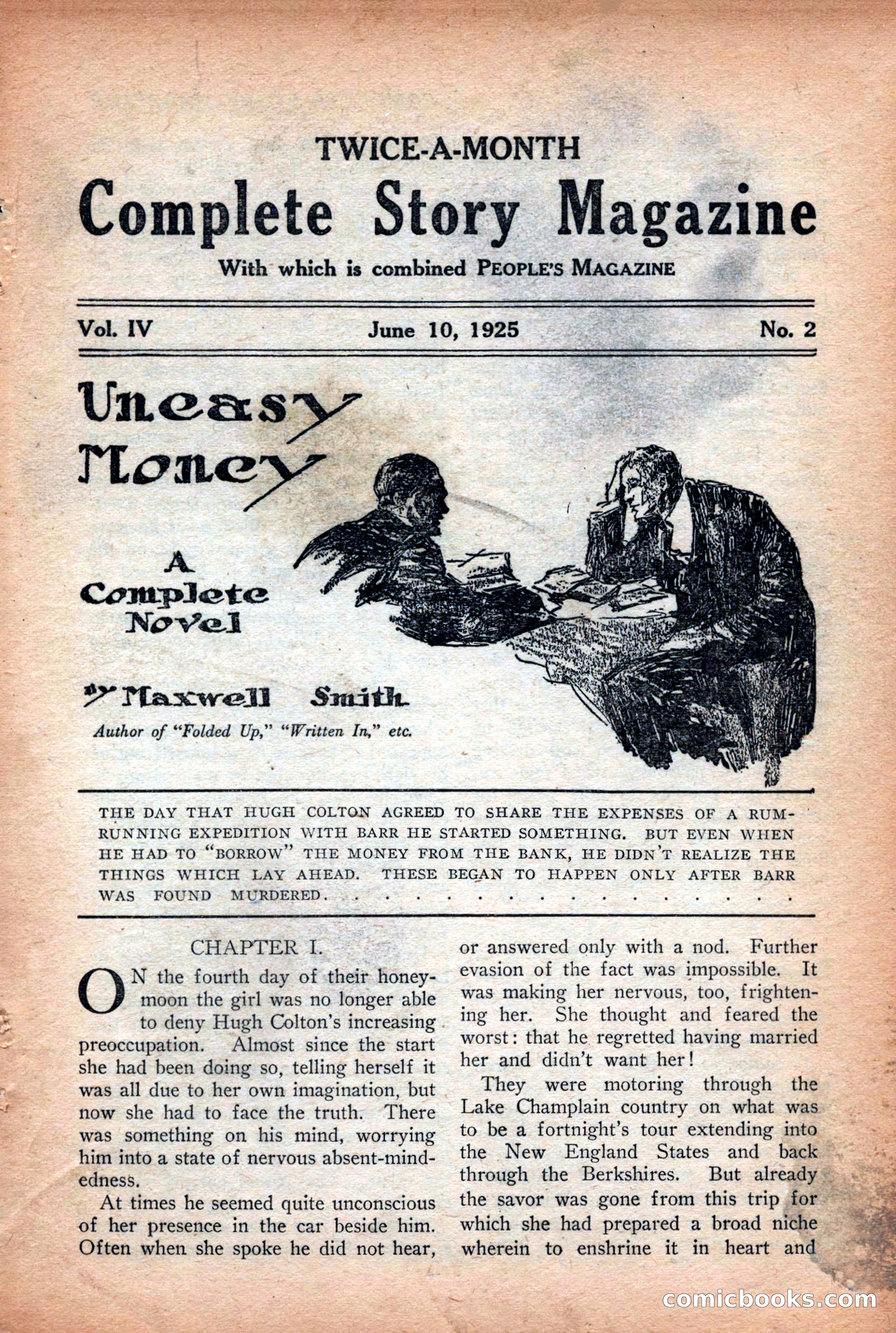 Complete Story Magazine, Vol. 4, No. 2 — page 11 of 172