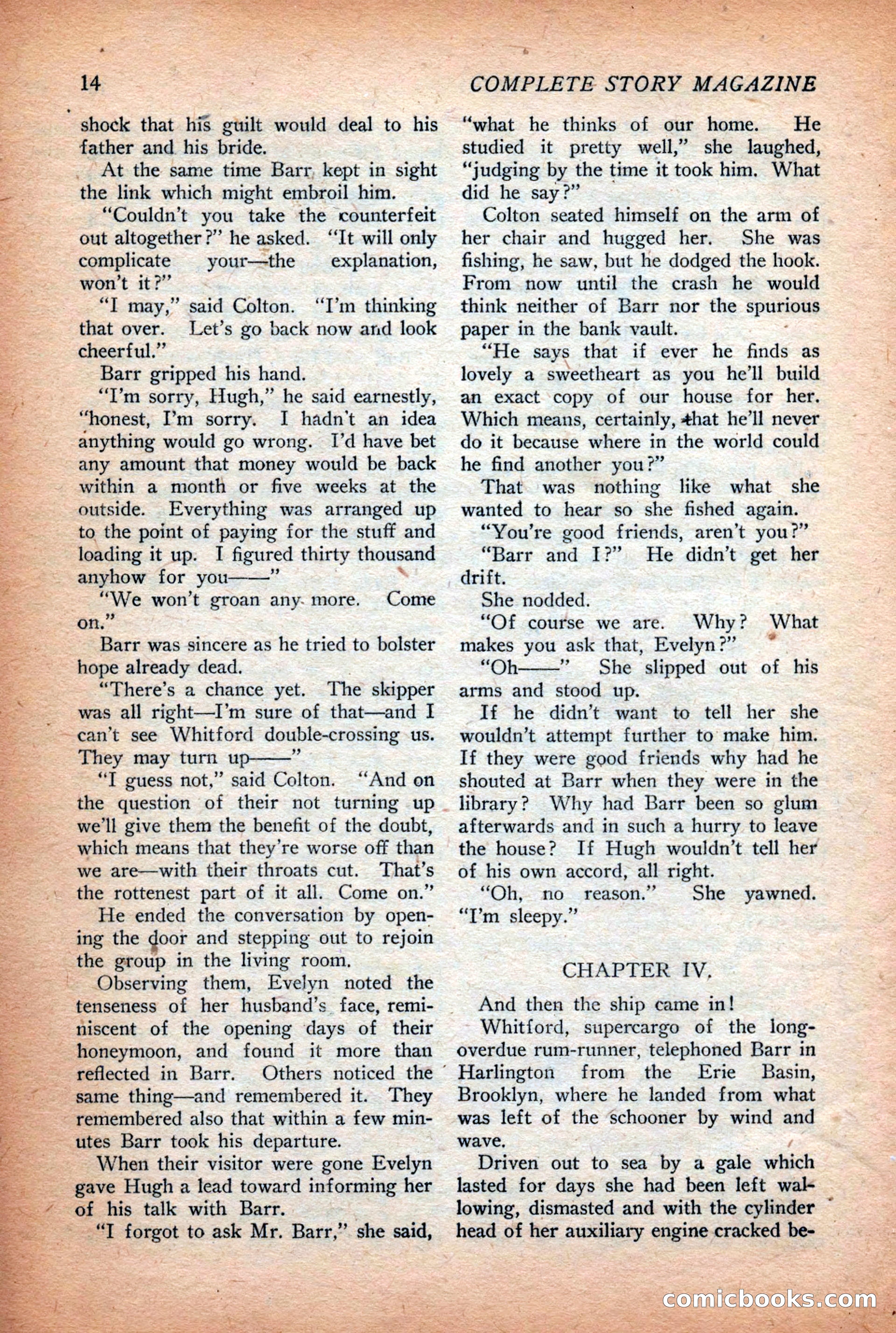 Complete Story Magazine, Vol. 4, No. 2 — page 24 of 172