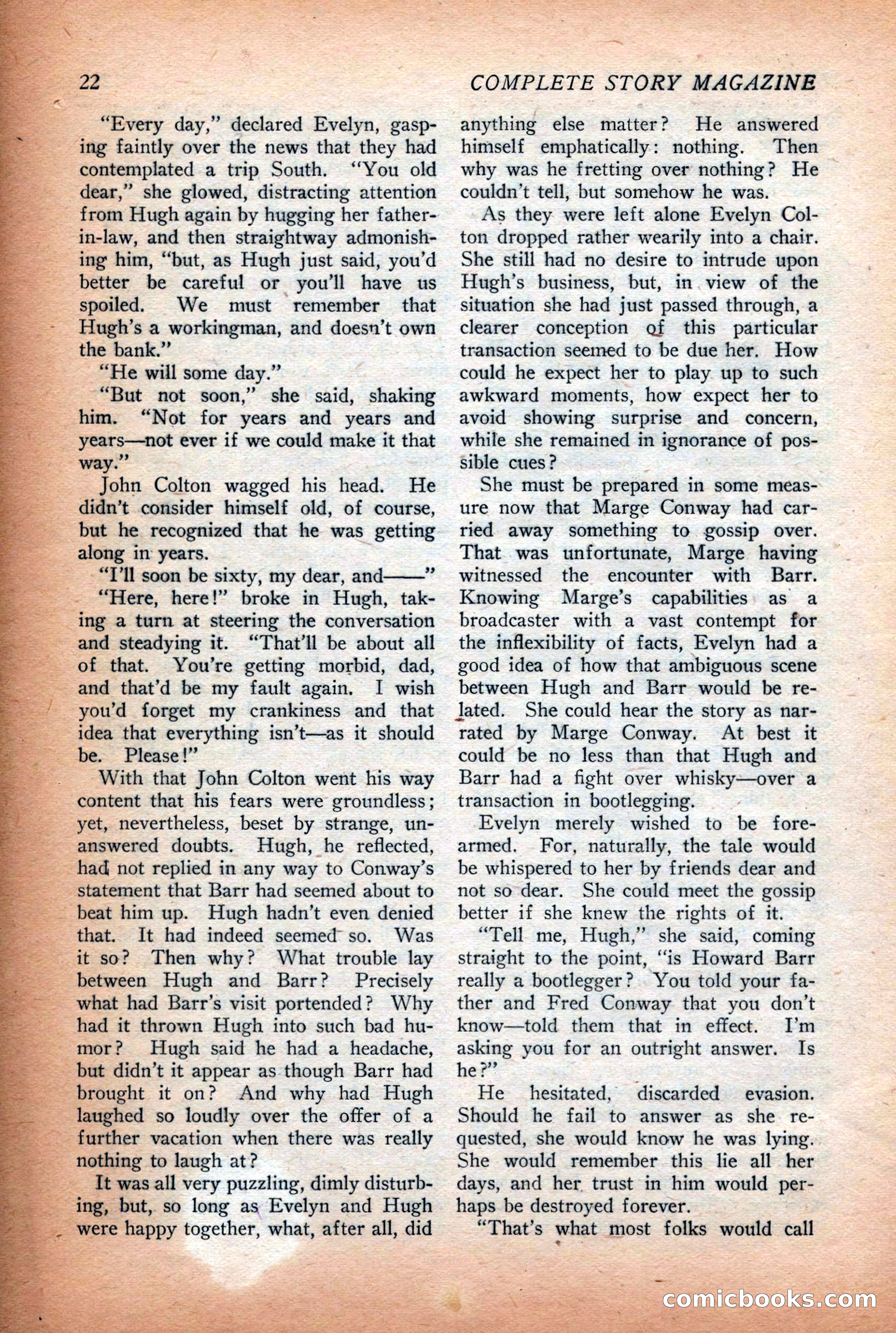 Complete Story Magazine, Vol. 4, No. 2 — page 32 of 172