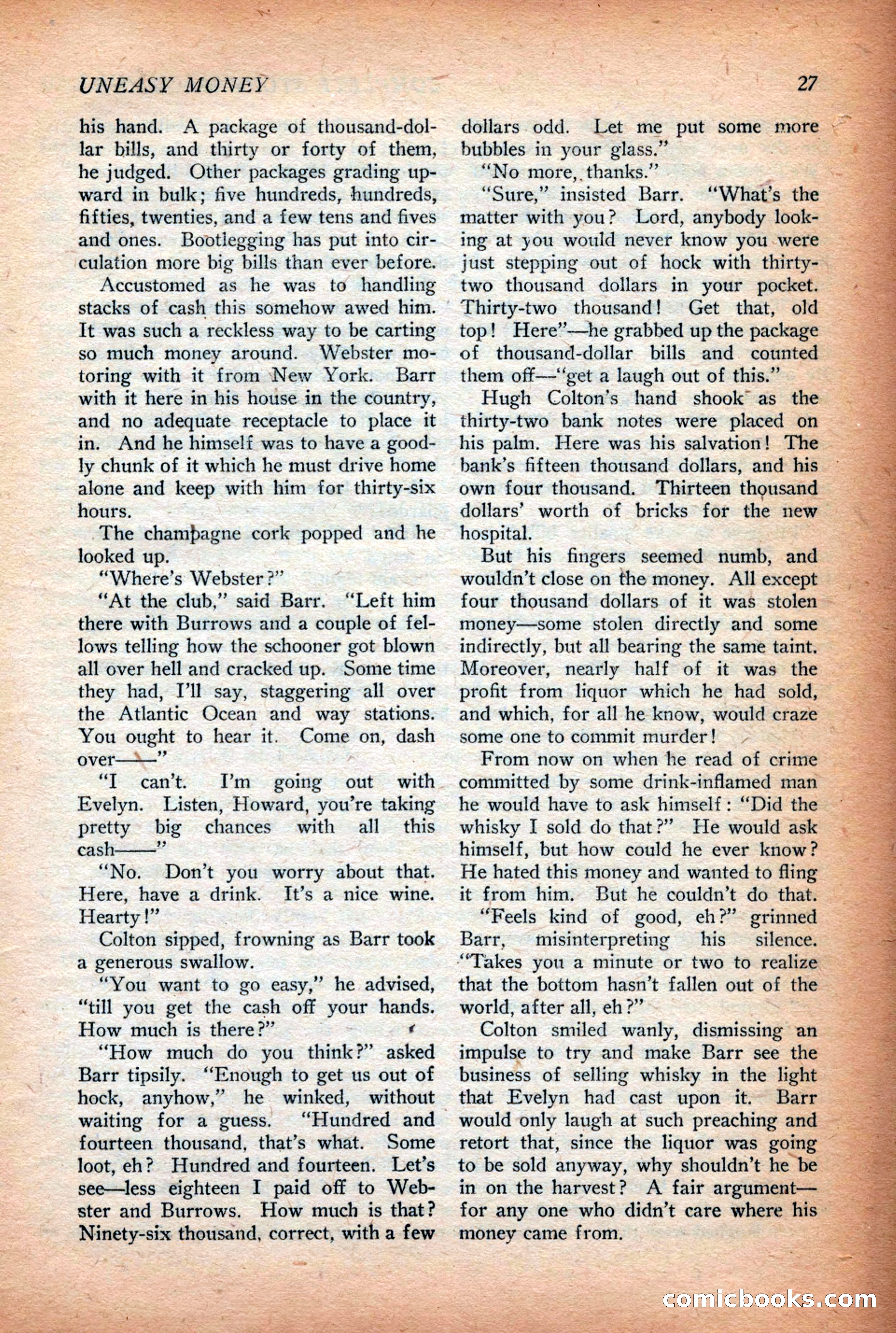Complete Story Magazine, Vol. 4, No. 2 — page 37 of 172