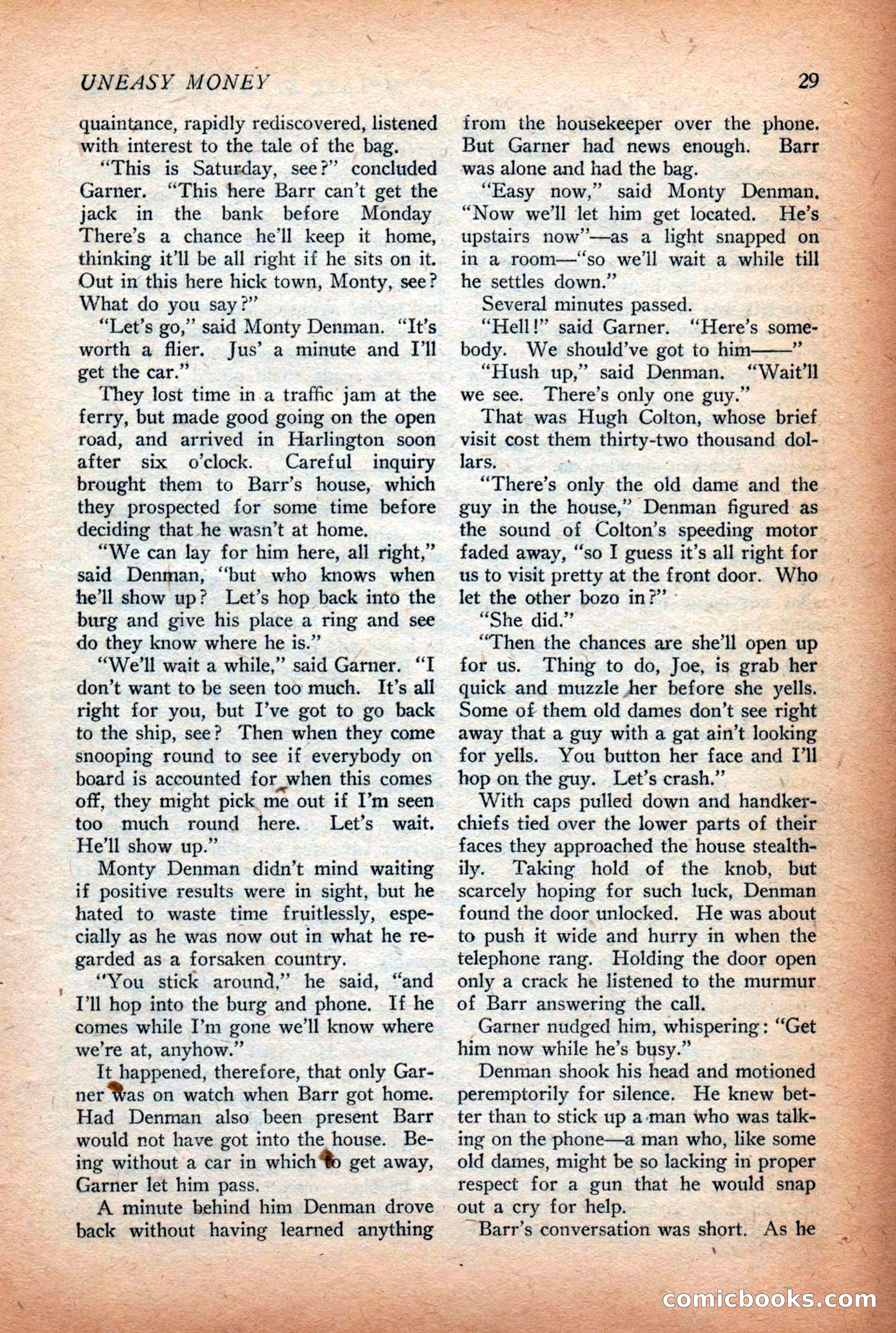 Complete Story Magazine, Vol. 4, No. 2 — page 39 of 172