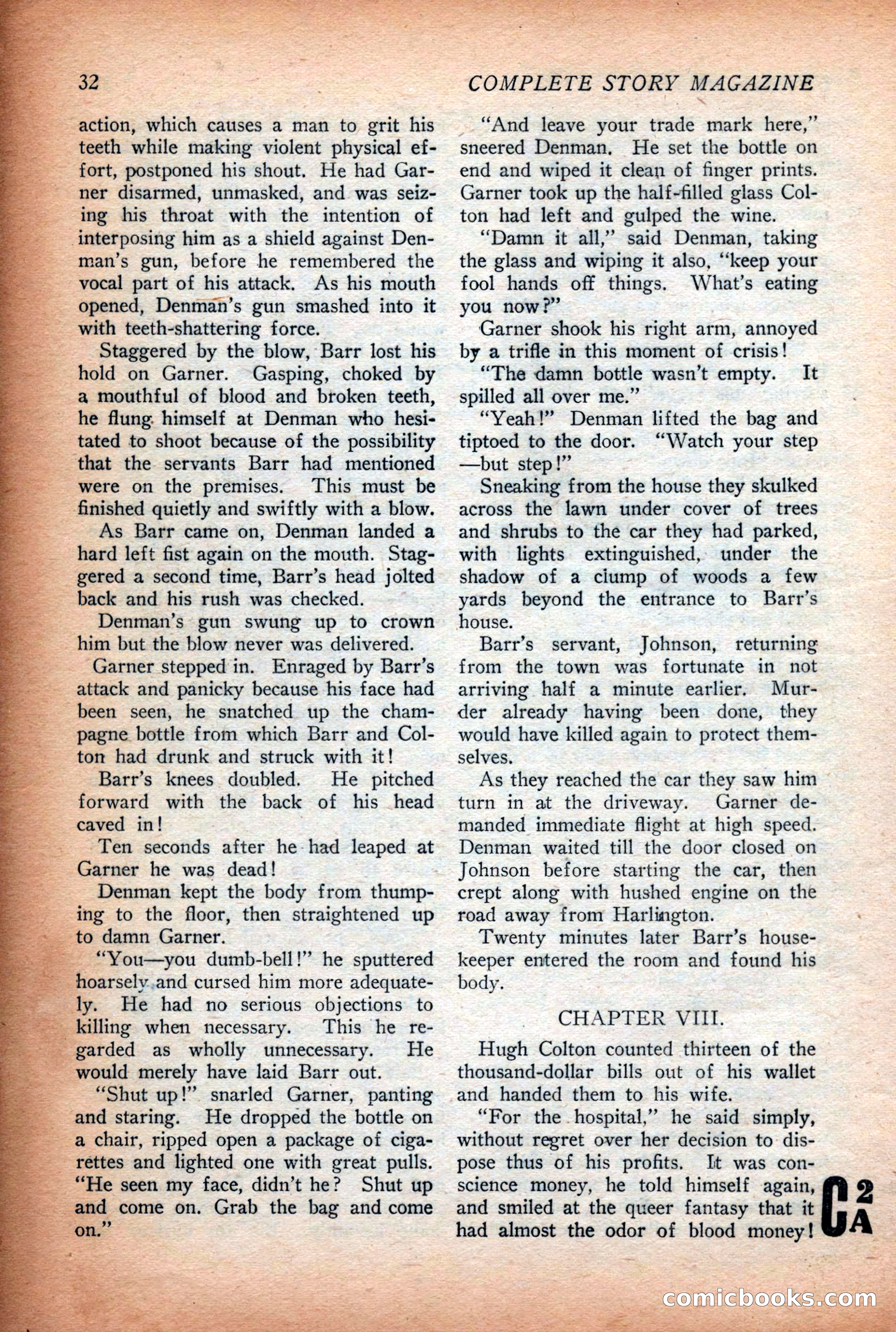 Complete Story Magazine, Vol. 4, No. 2 — page 42 of 172