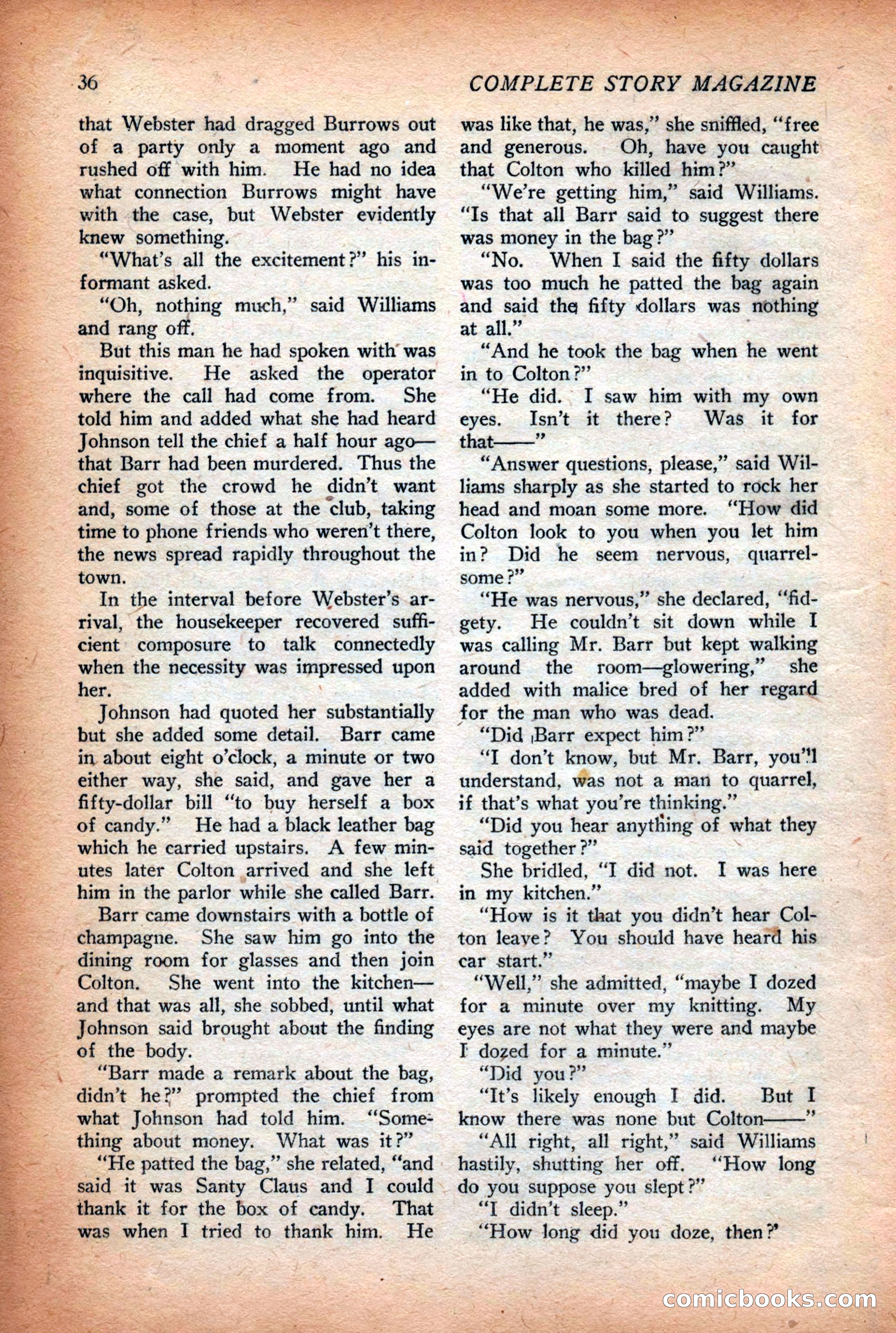Complete Story Magazine, Vol. 4, No. 2 — page 46 of 172