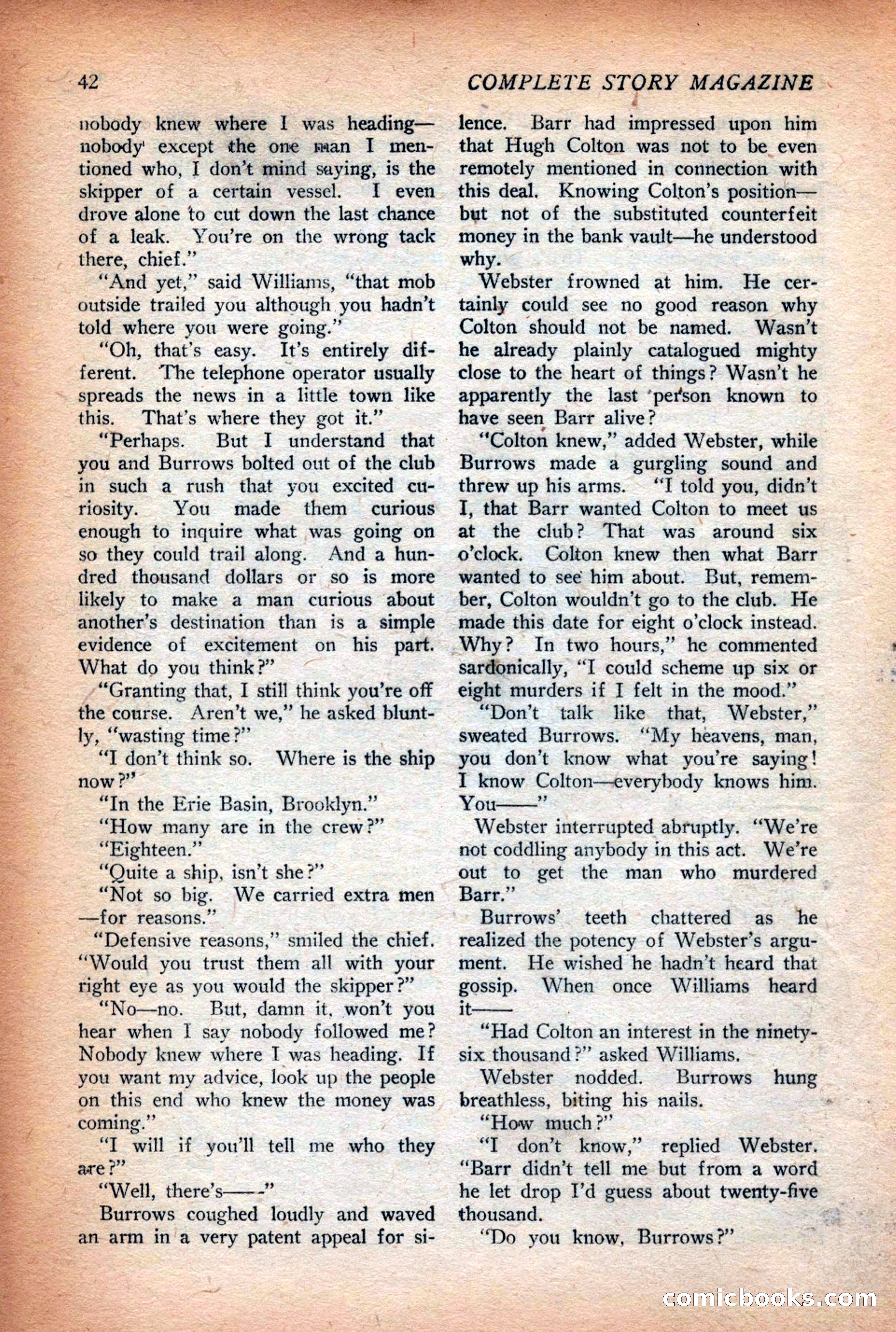 Complete Story Magazine, Vol. 4, No. 2 — page 52 of 172