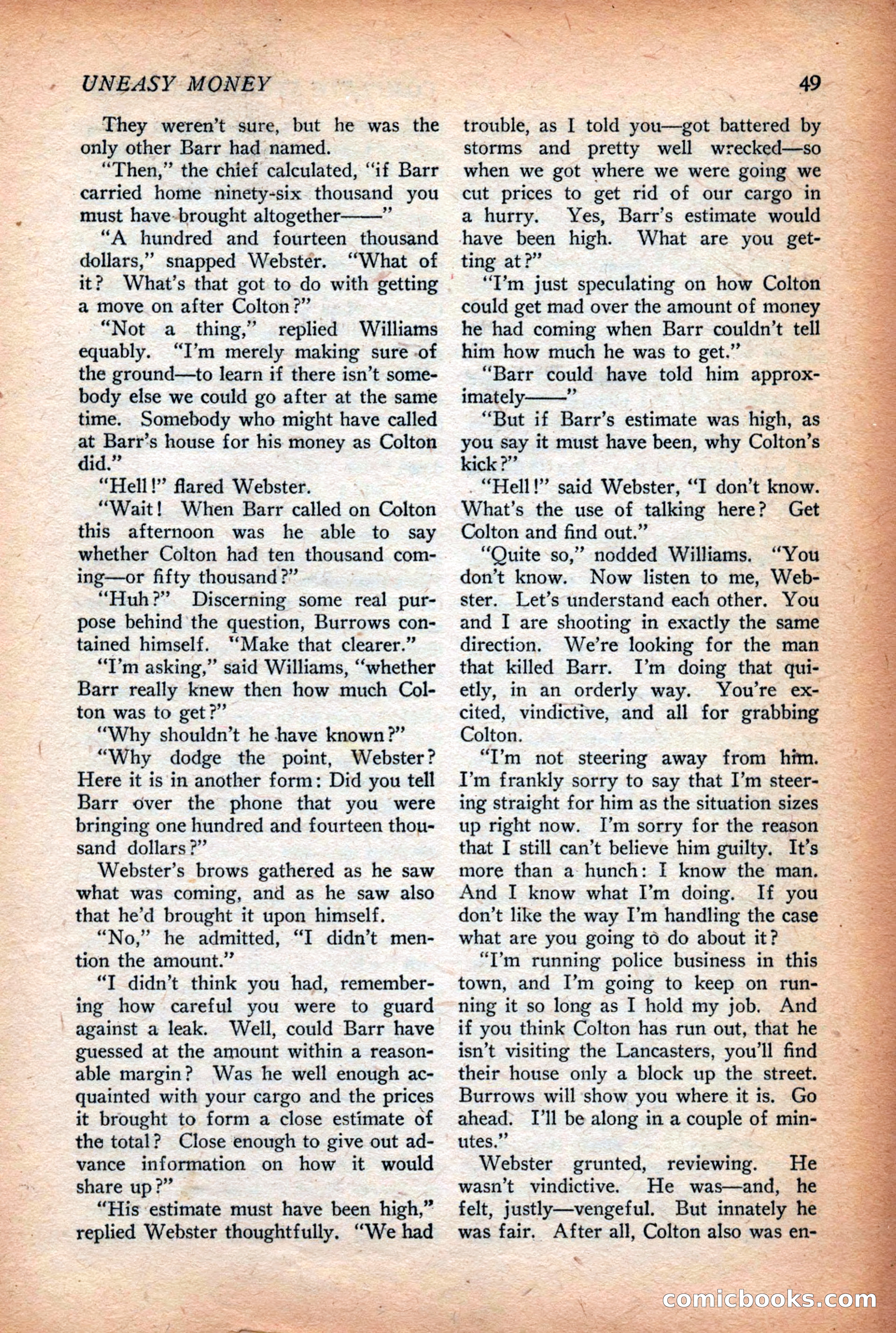 Complete Story Magazine, Vol. 4, No. 2 — page 59 of 172