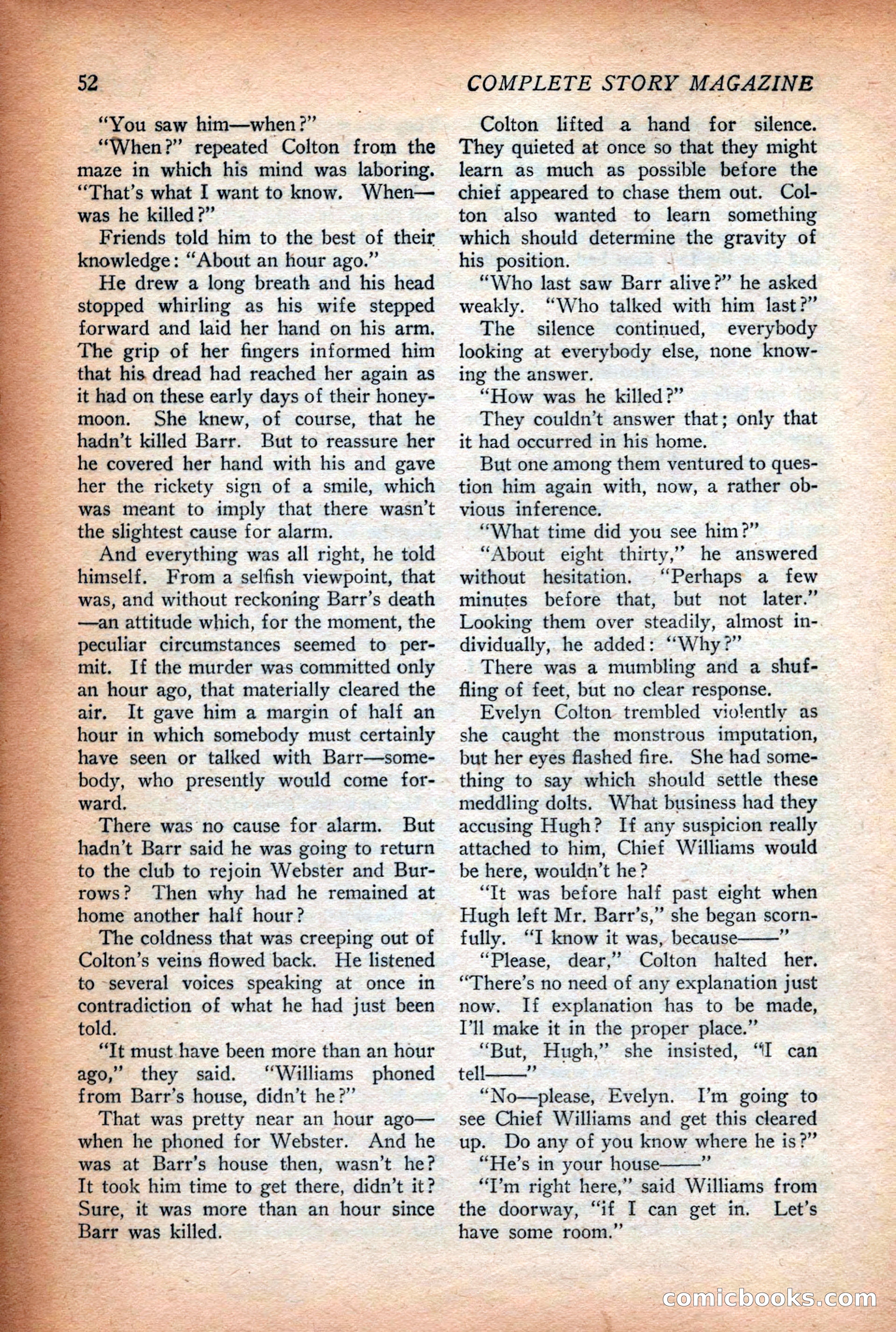Complete Story Magazine, Vol. 4, No. 2 — page 62 of 172