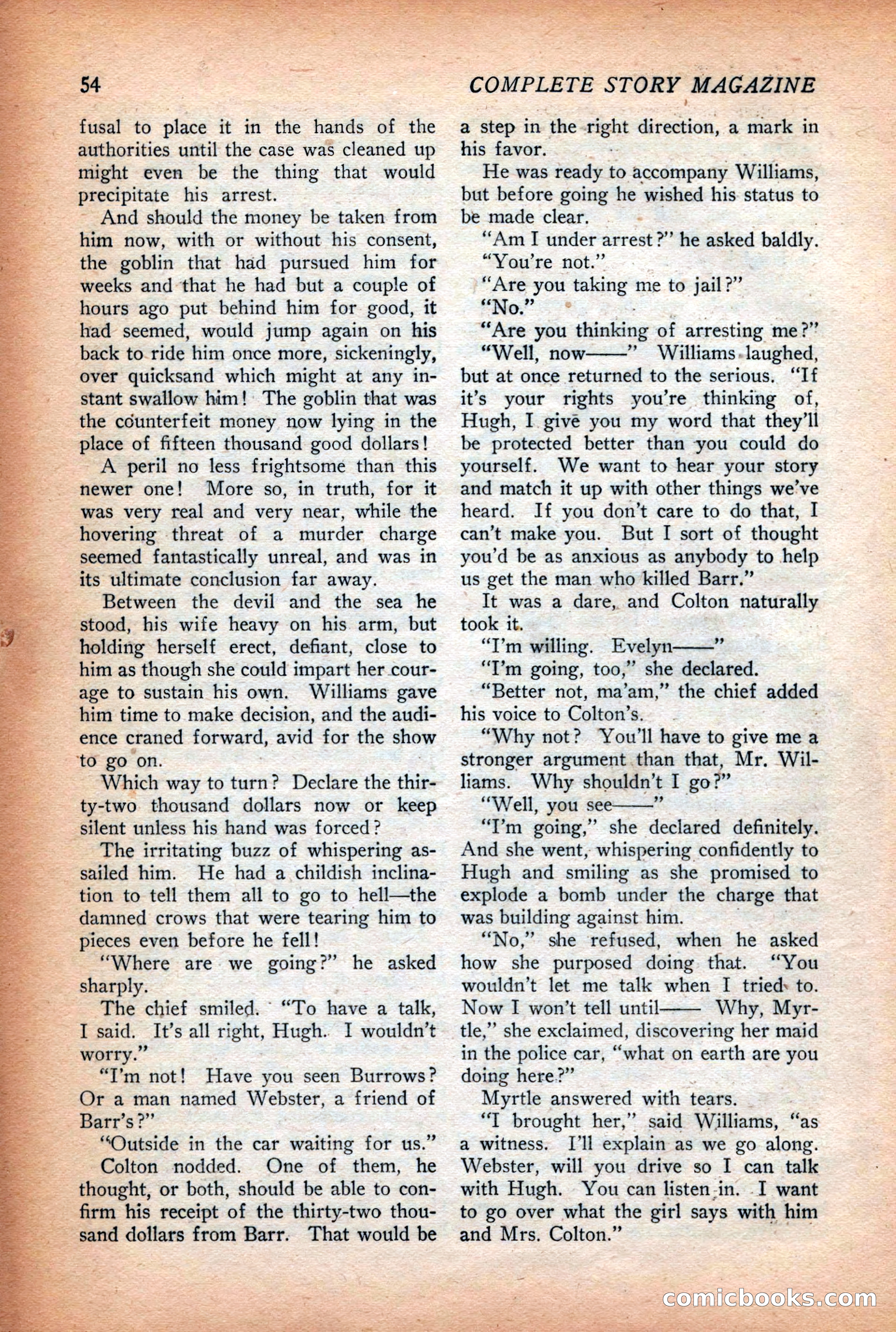 Complete Story Magazine, Vol. 4, No. 2 — page 64 of 172