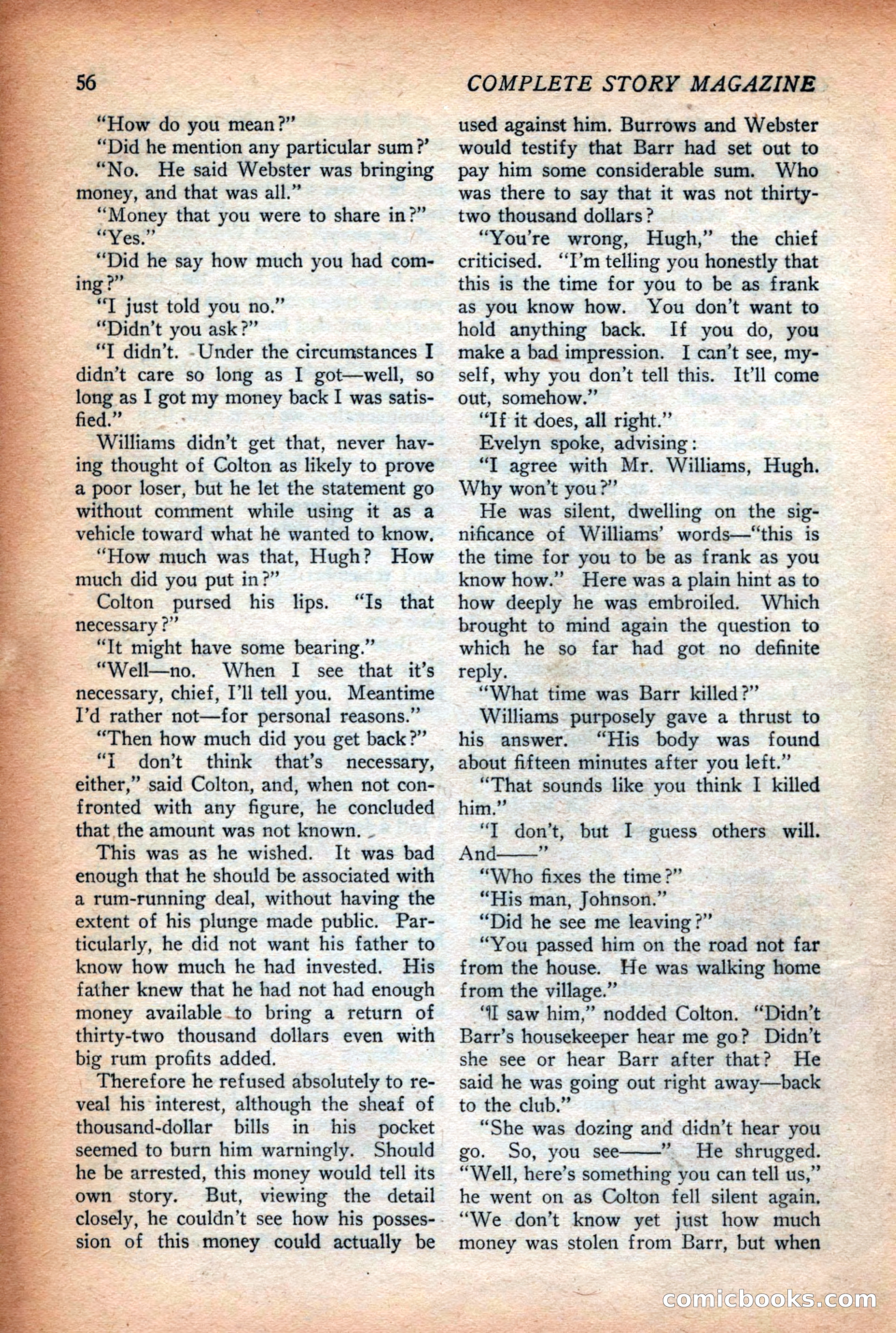 Complete Story Magazine, Vol. 4, No. 2 — page 66 of 172