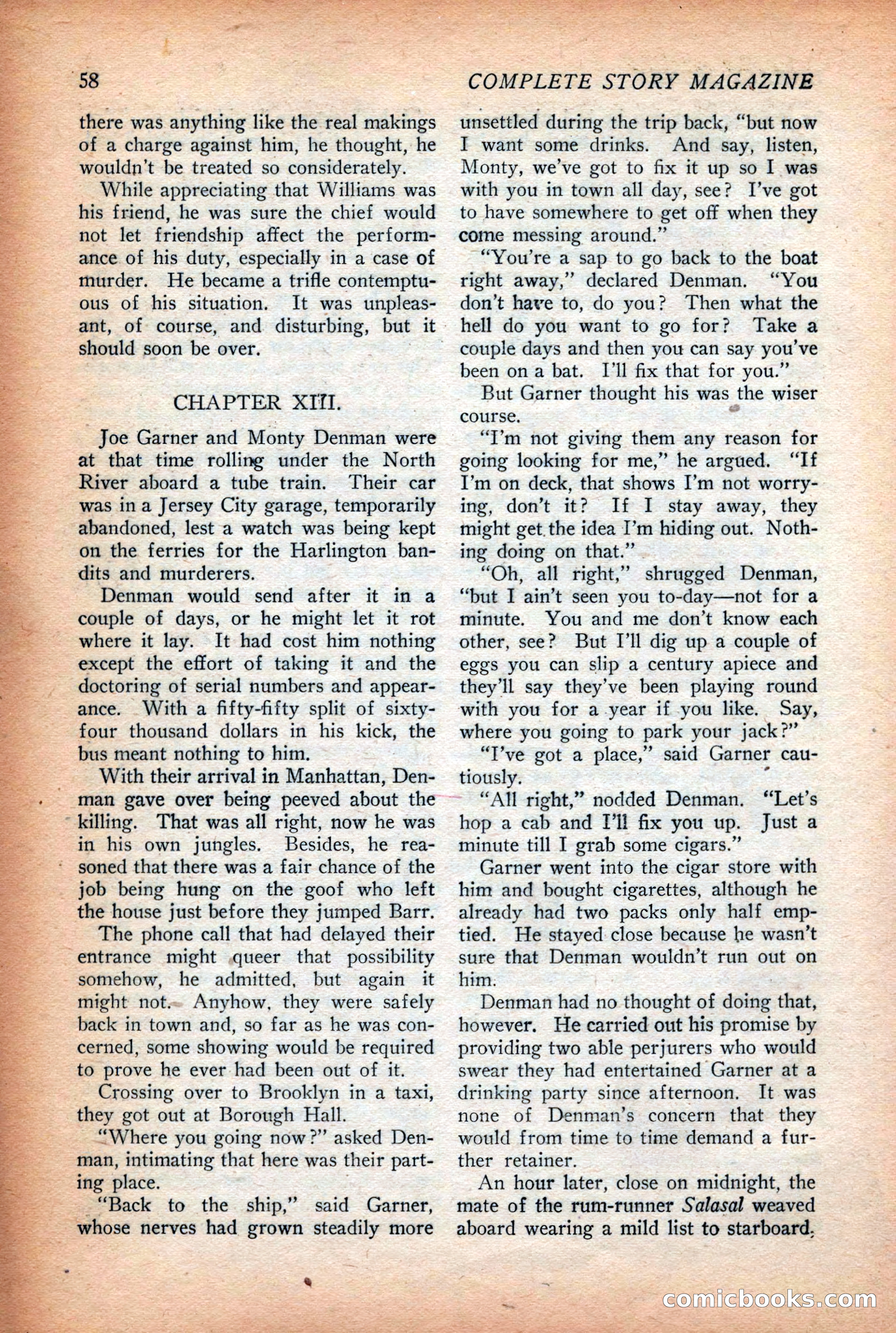 Complete Story Magazine, Vol. 4, No. 2 — page 68 of 172