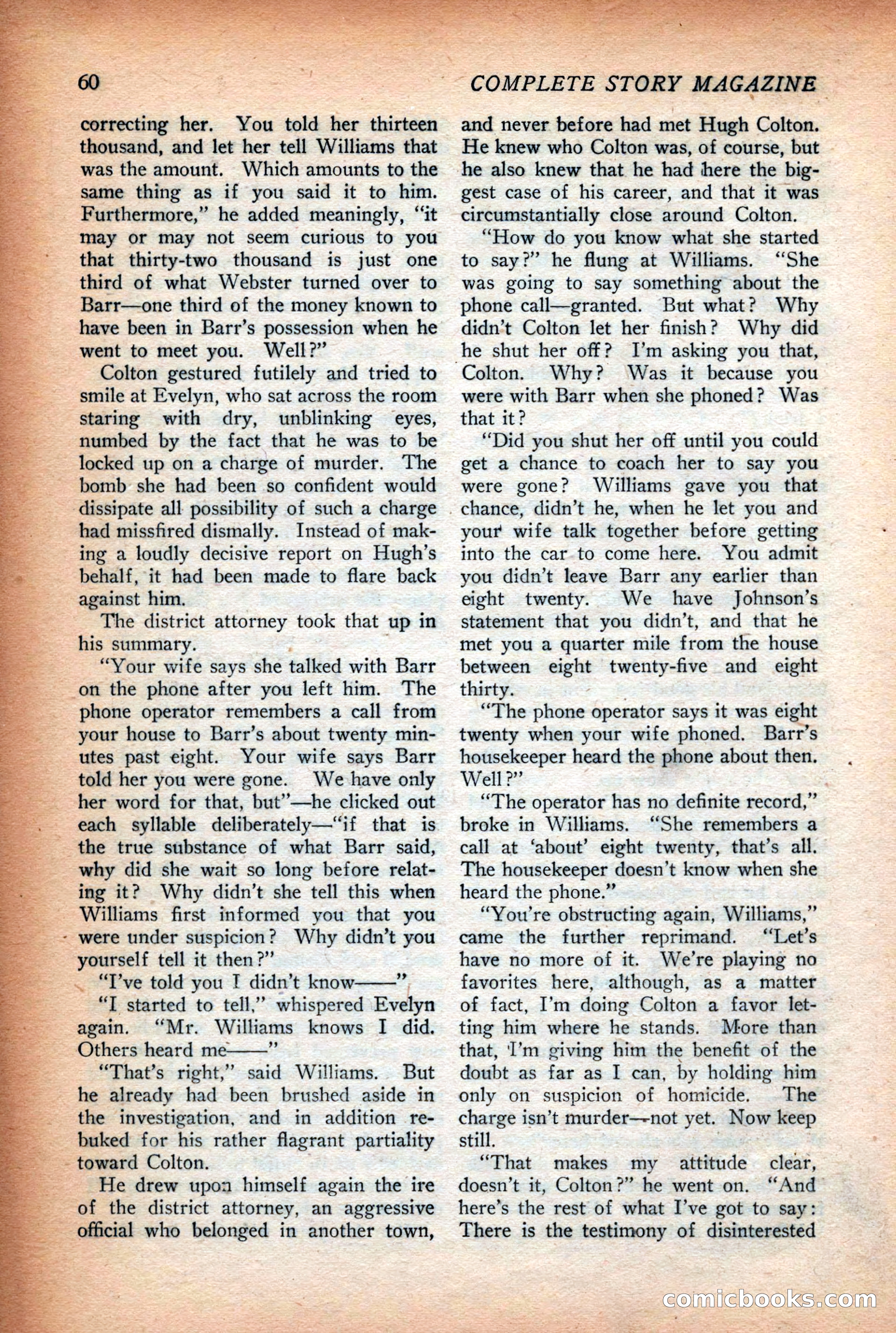 Complete Story Magazine, Vol. 4, No. 2 — page 70 of 172