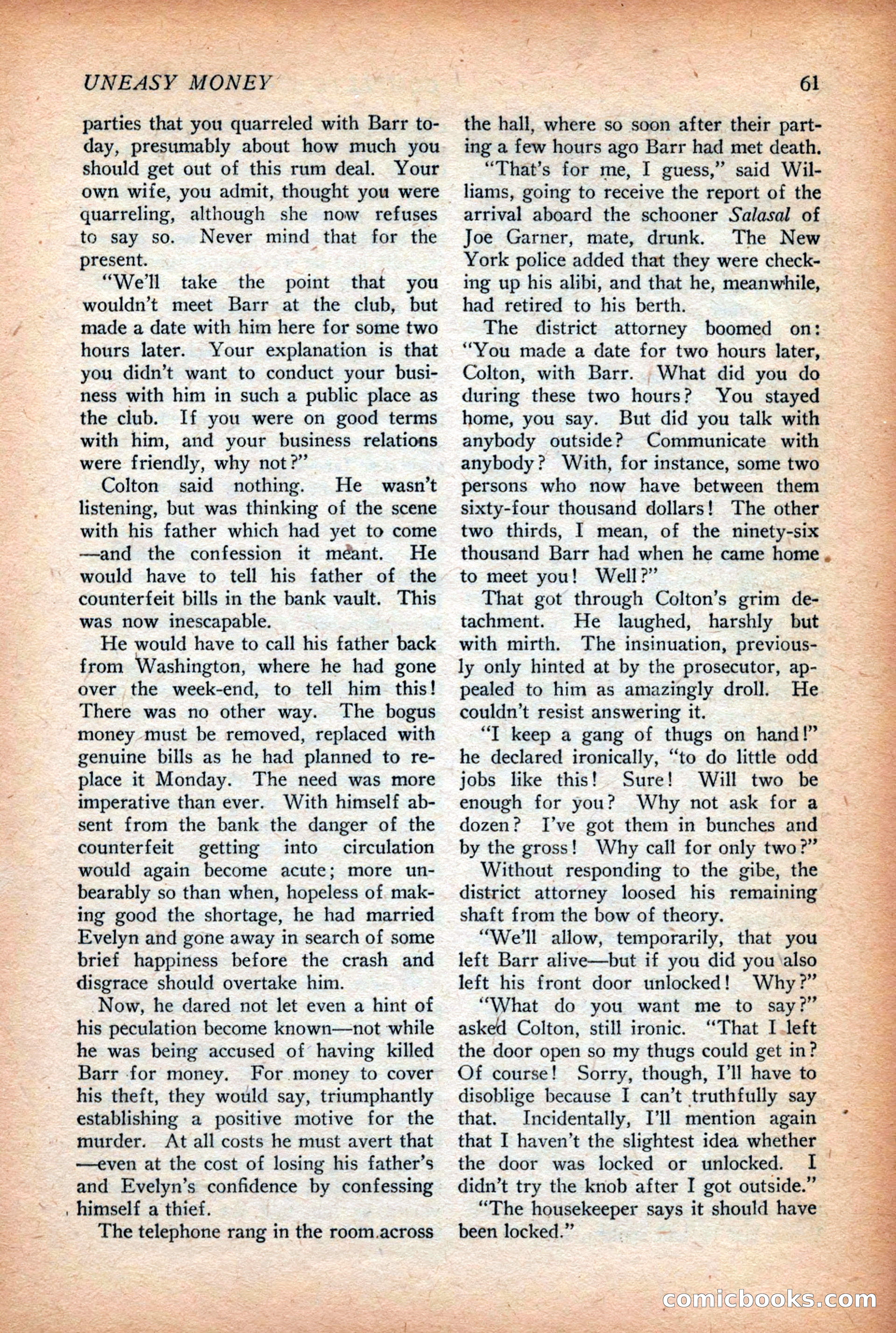 Complete Story Magazine, Vol. 4, No. 2 — page 71 of 172