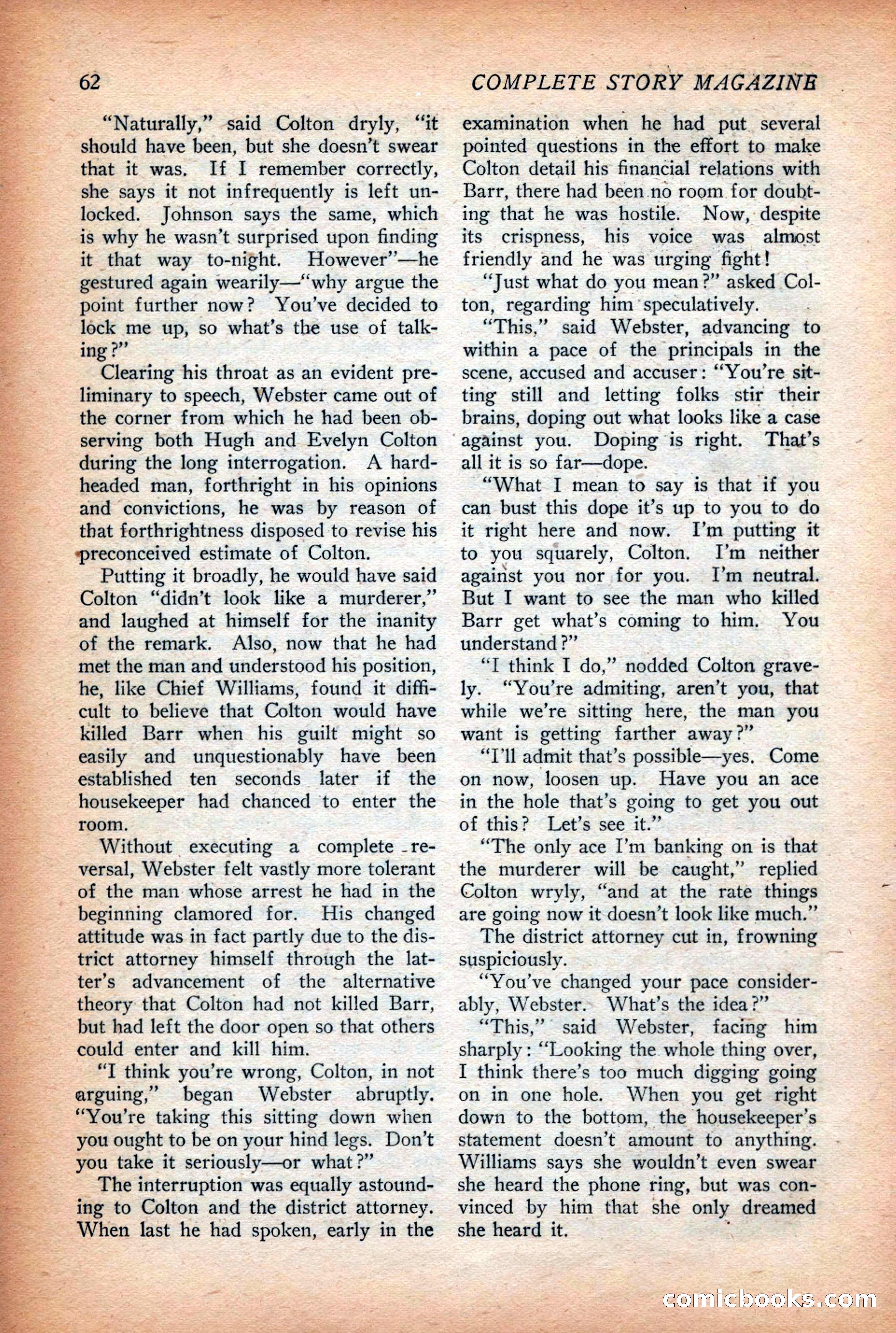 Complete Story Magazine, Vol. 4, No. 2 — page 72 of 172