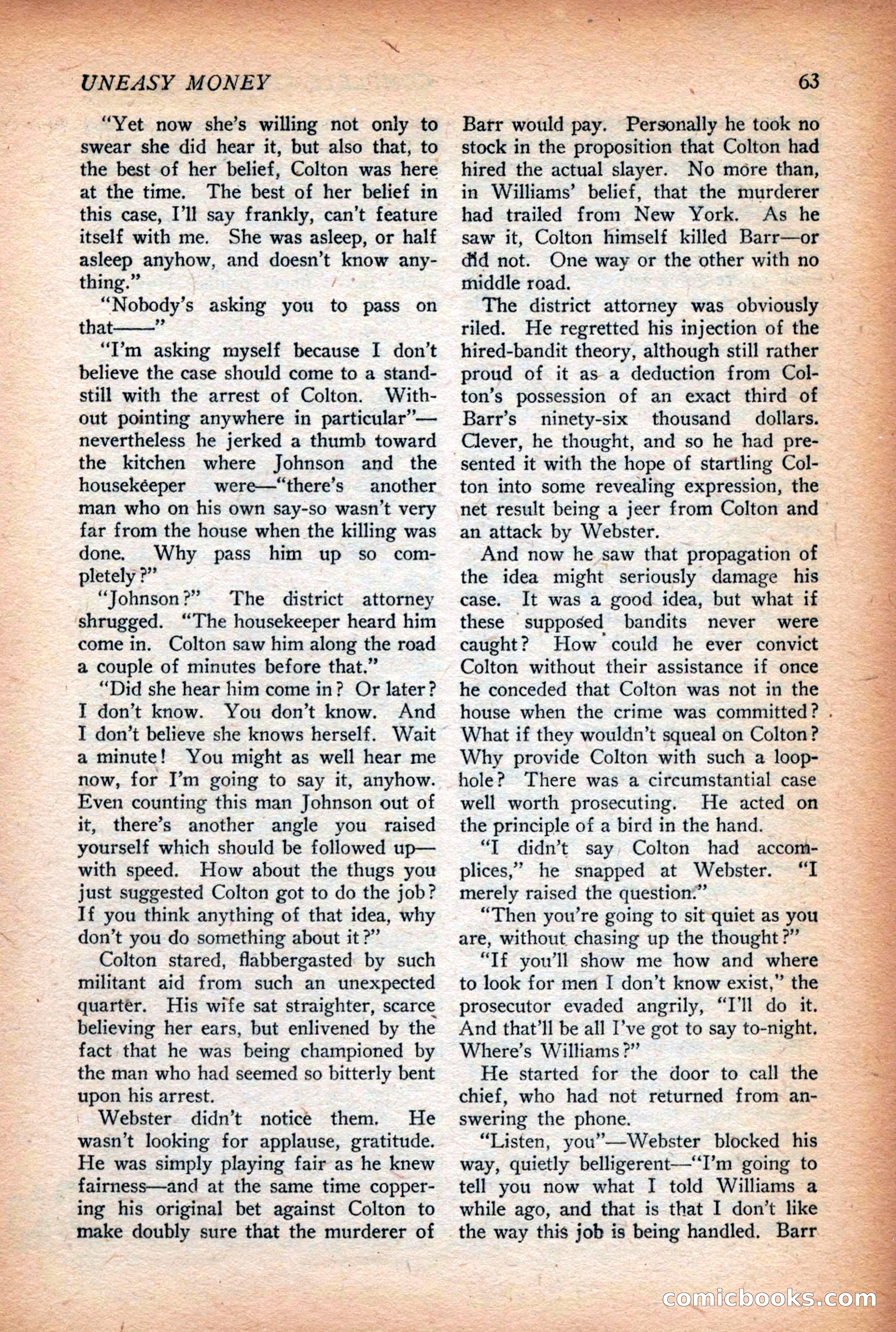 Complete Story Magazine, Vol. 4, No. 2 — page 73 of 172