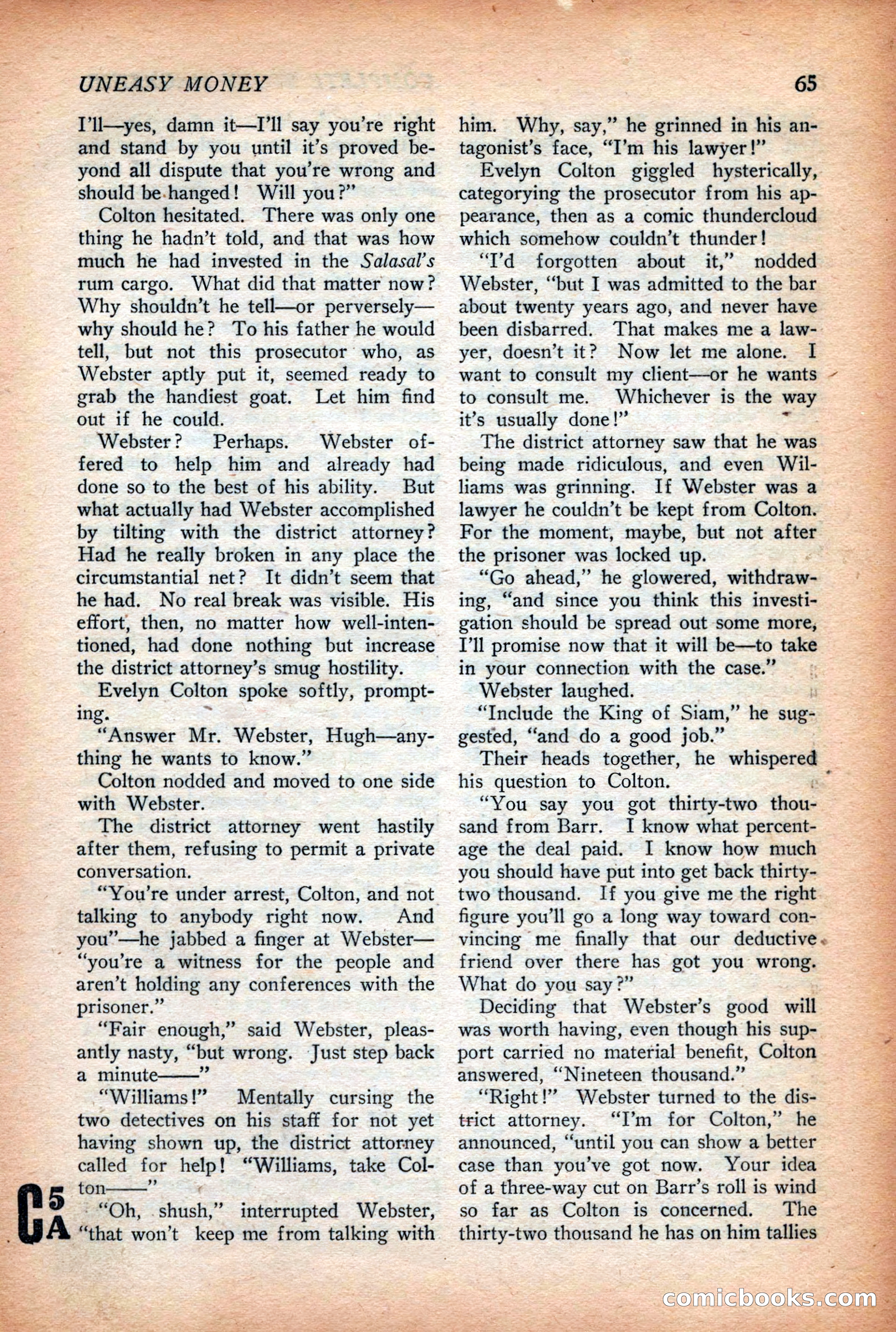 Complete Story Magazine, Vol. 4, No. 2 — page 75 of 172