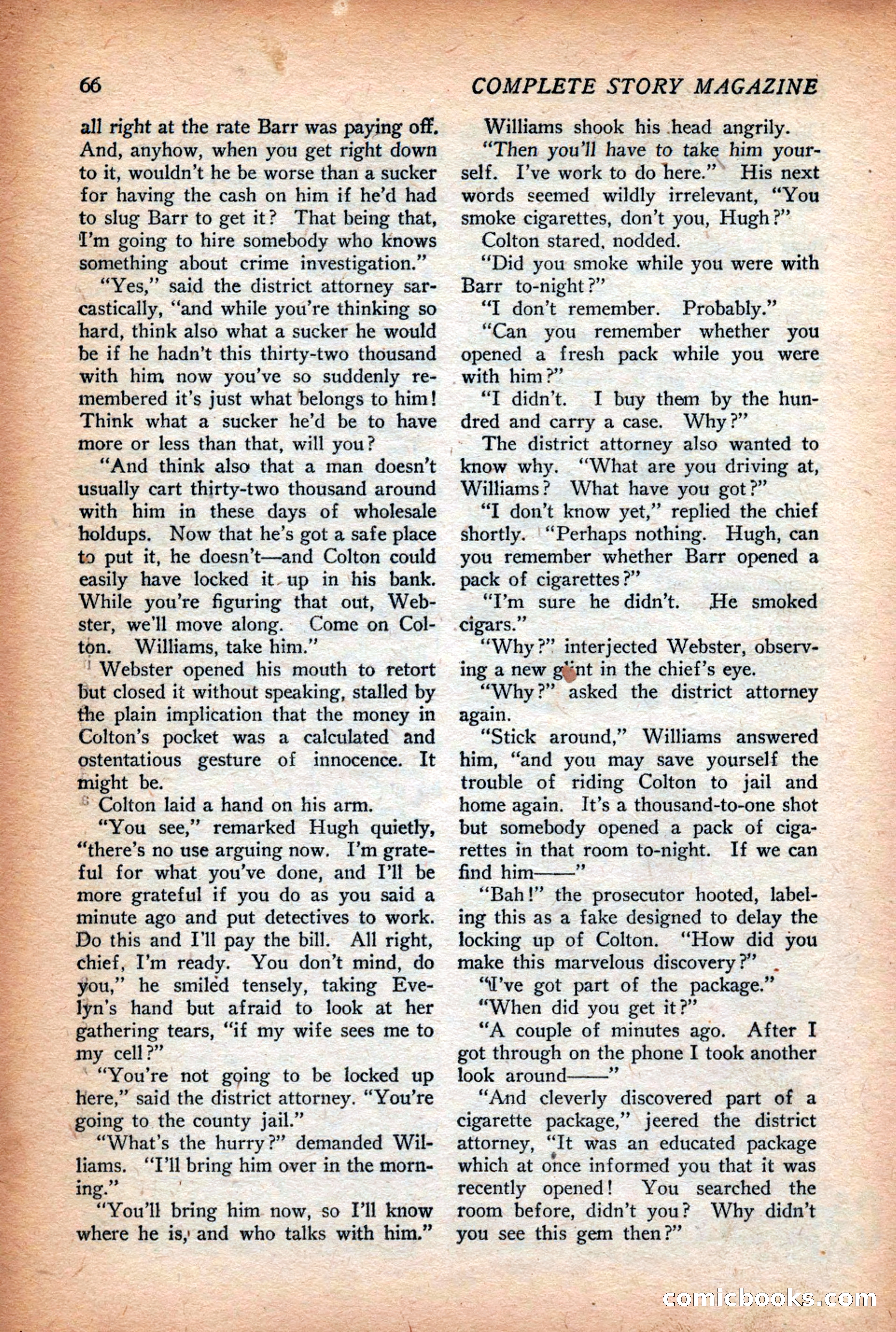 Complete Story Magazine, Vol. 4, No. 2 — page 76 of 172