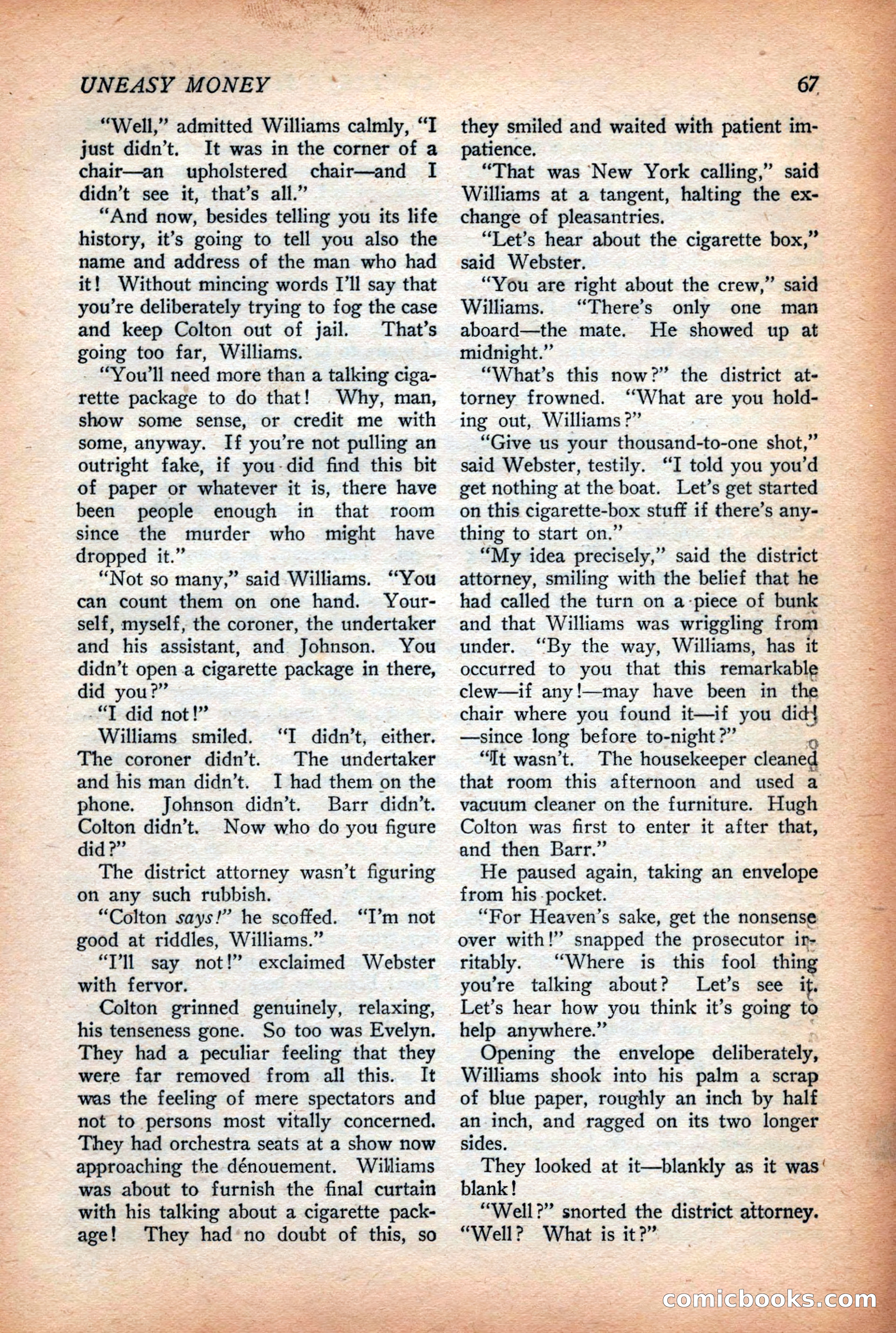 Complete Story Magazine, Vol. 4, No. 2 — page 77 of 172