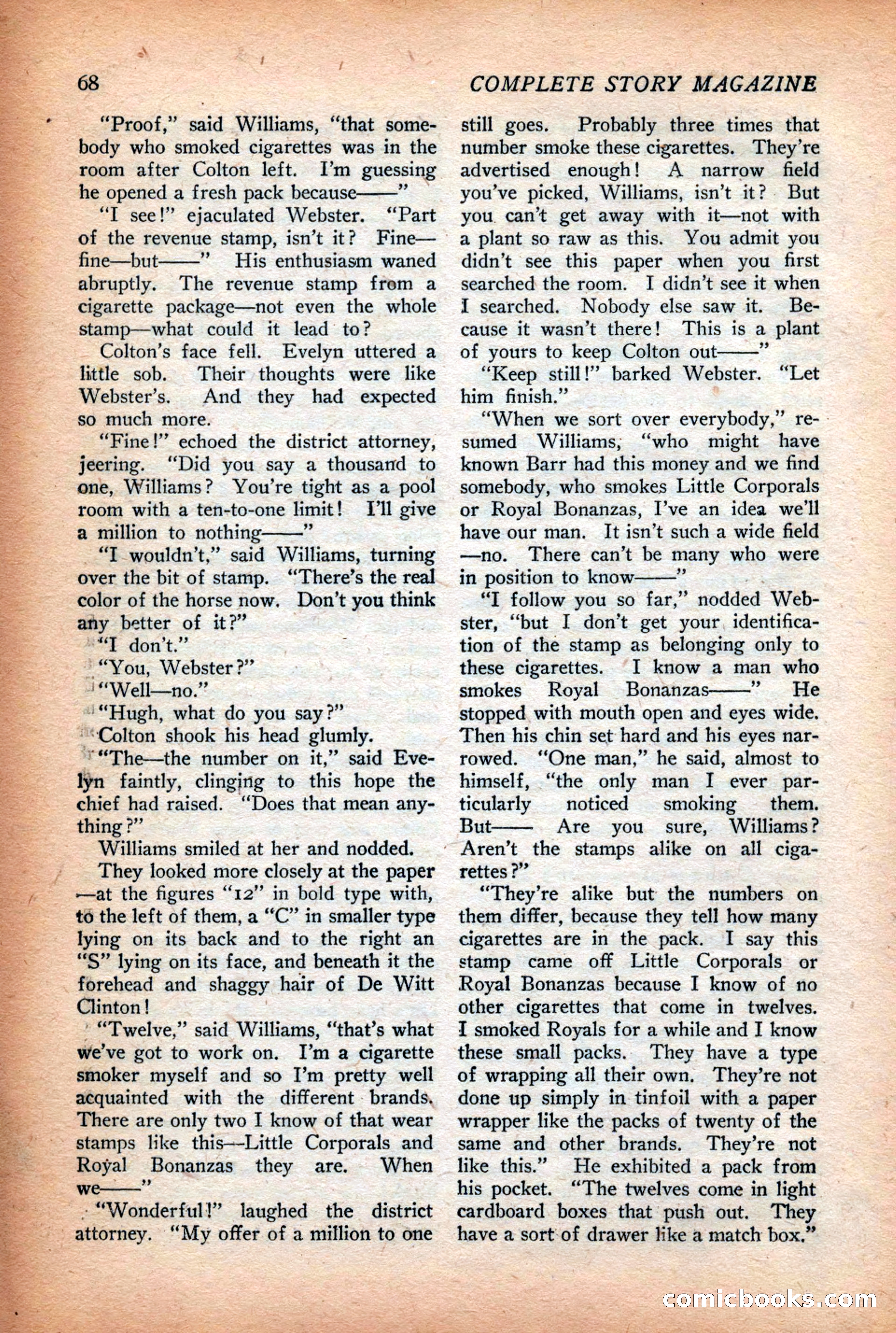 Complete Story Magazine, Vol. 4, No. 2 — page 78 of 172