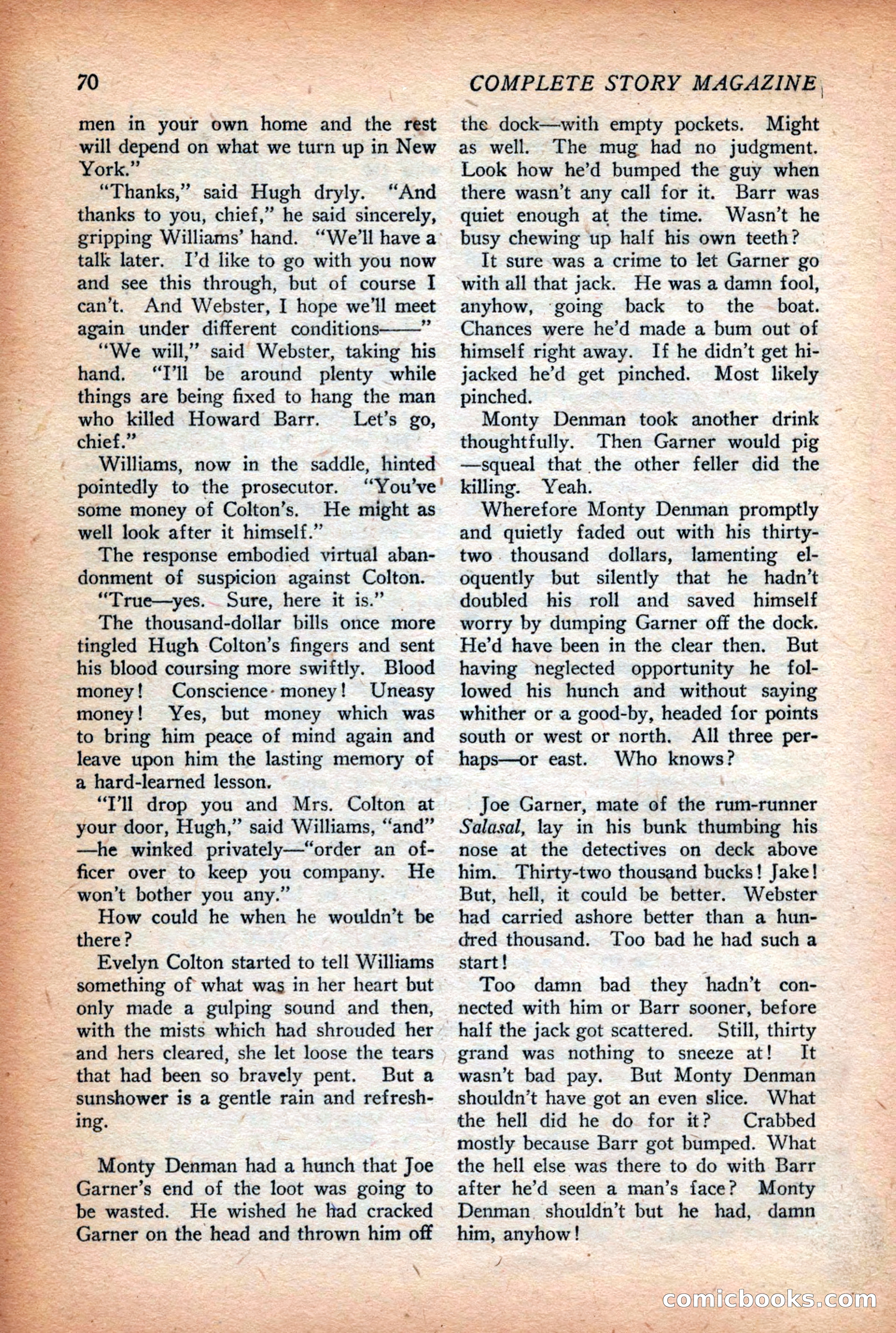 Complete Story Magazine, Vol. 4, No. 2 — page 80 of 172