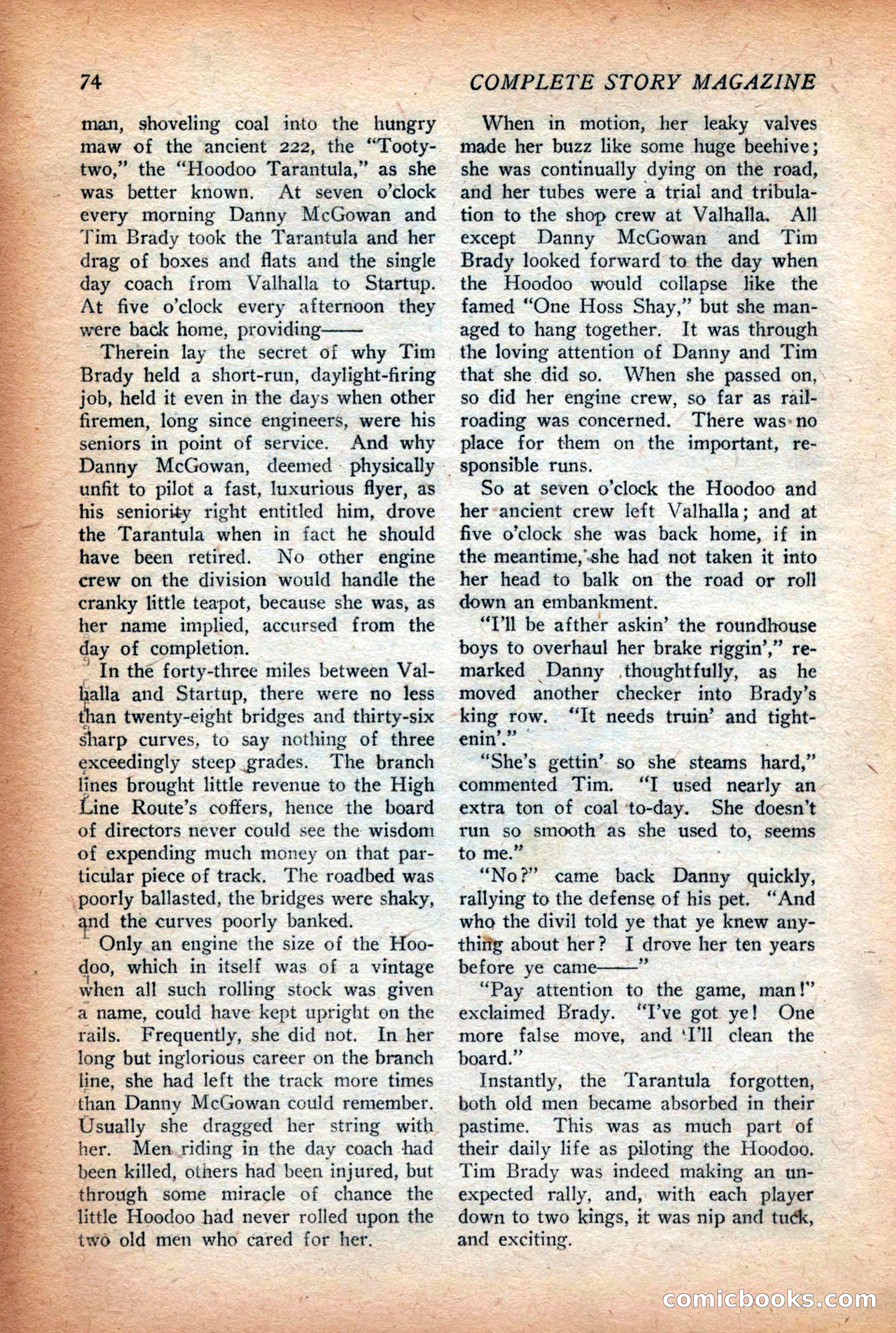 Complete Story Magazine, Vol. 4, No. 2 — page 84 of 172