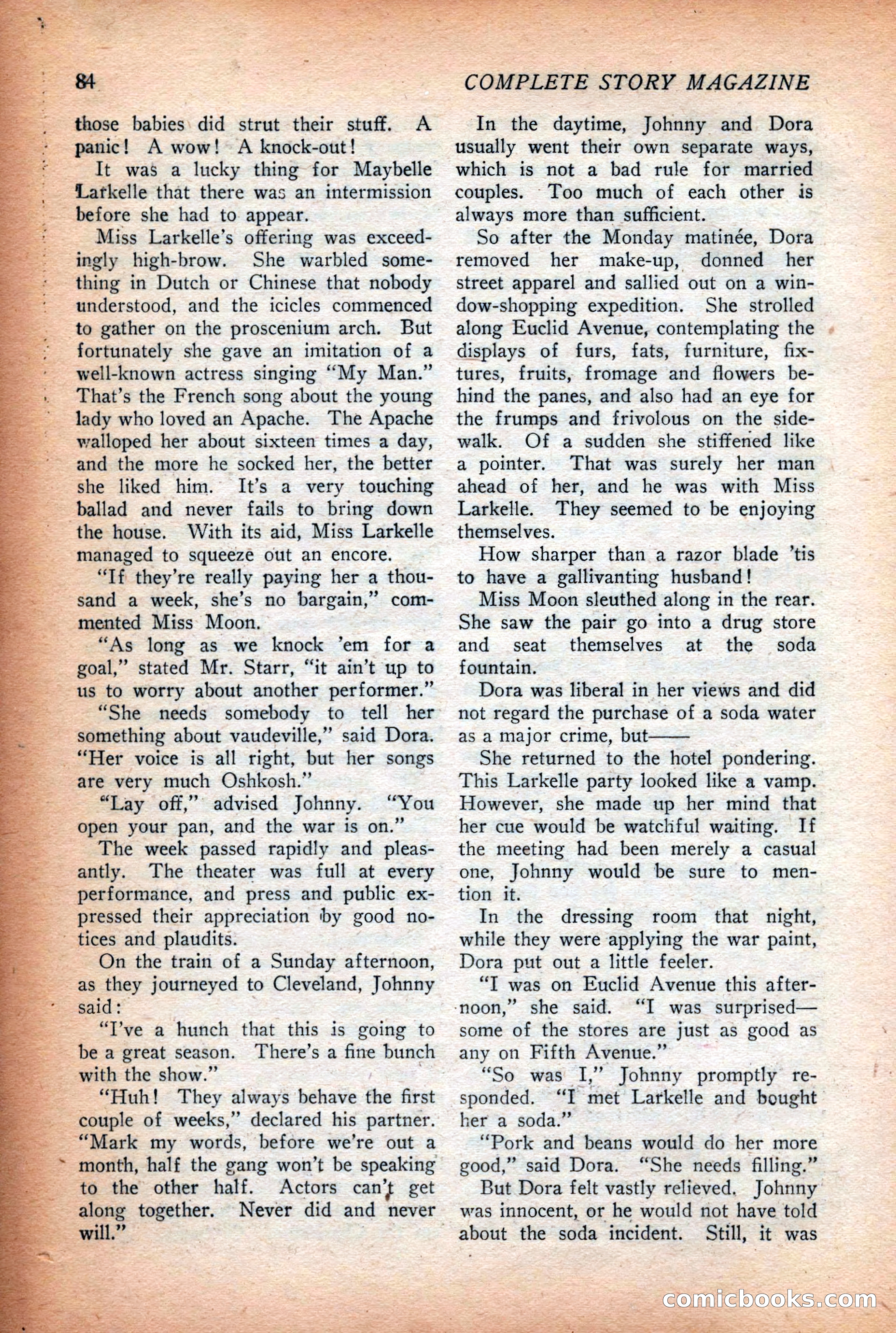 Complete Story Magazine, Vol. 4, No. 2 — page 94 of 172