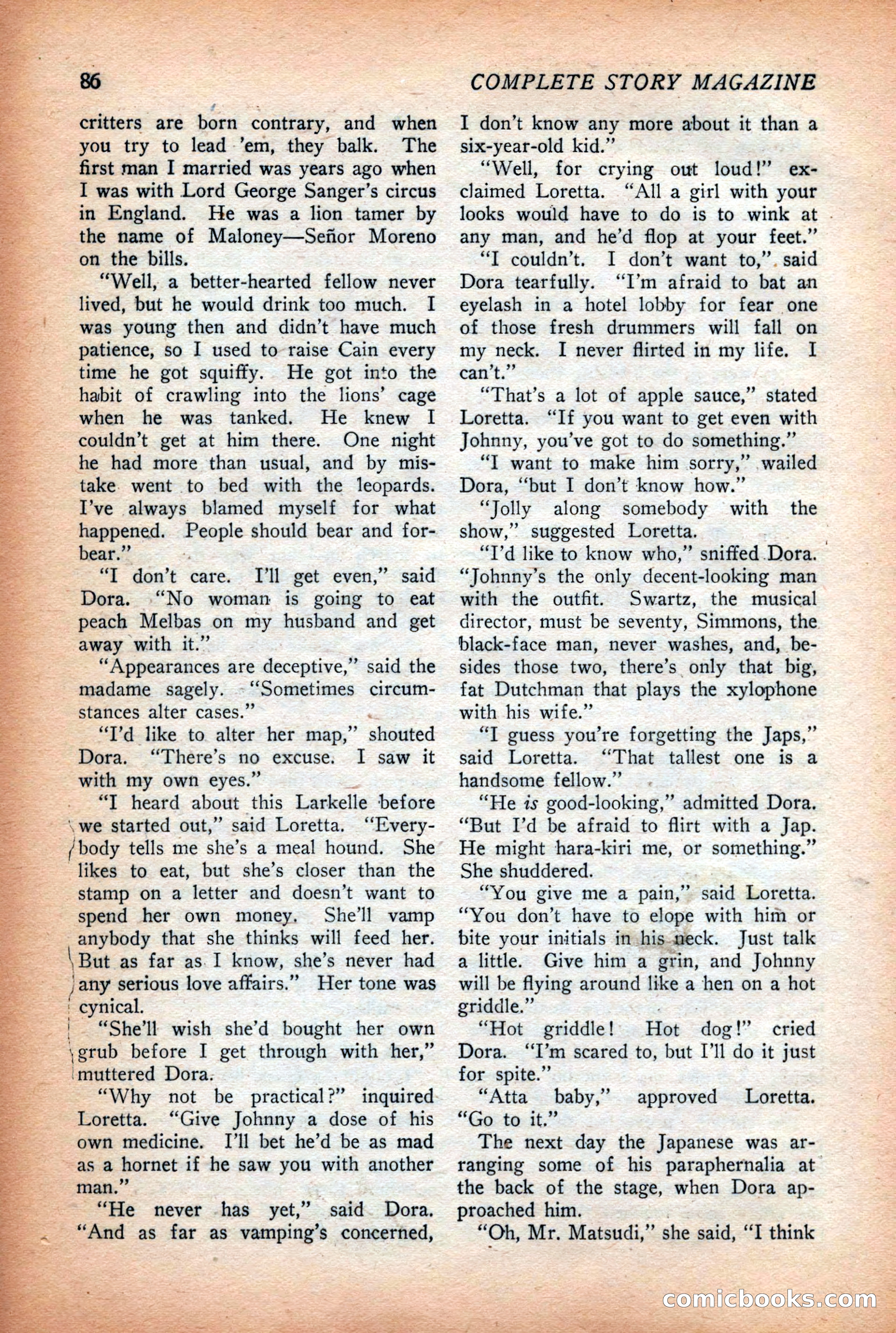 Complete Story Magazine, Vol. 4, No. 2 — page 96 of 172